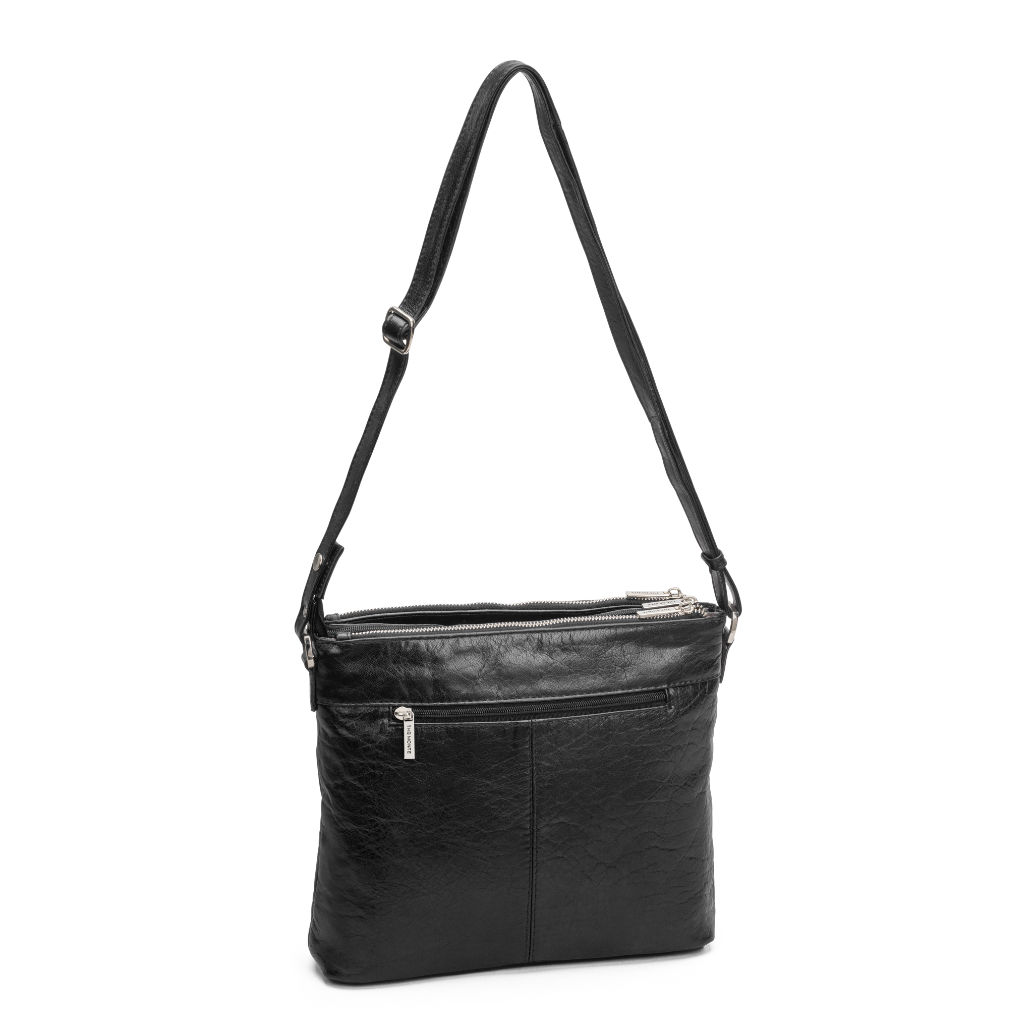 Skulderveske Crossbody i skinn - Svart