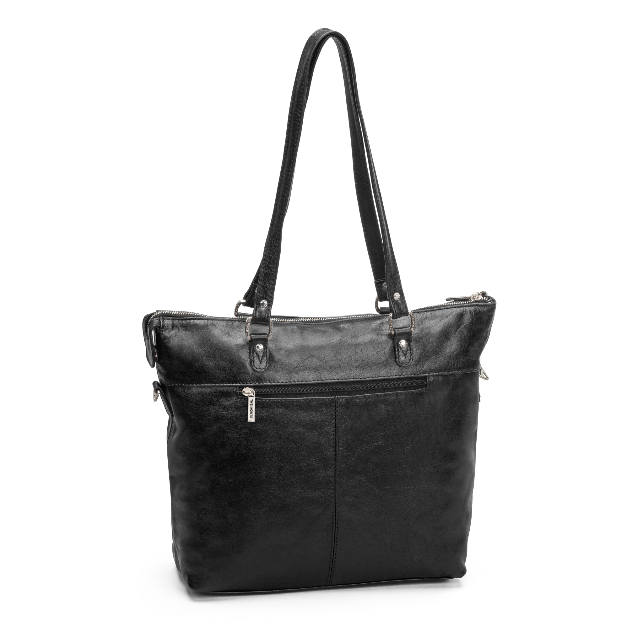 Tote bag i skinn - Svart