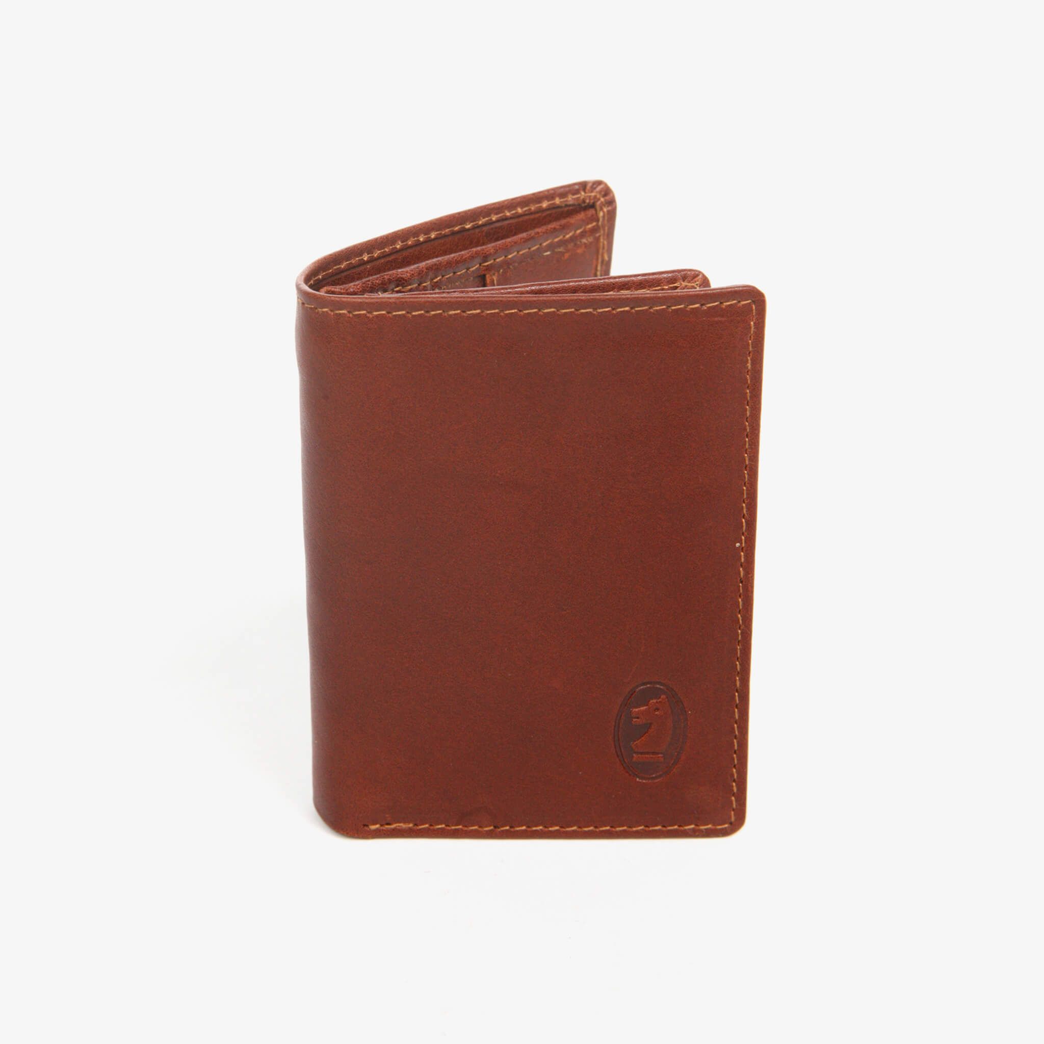 Liten lommebok skinn - Cognac