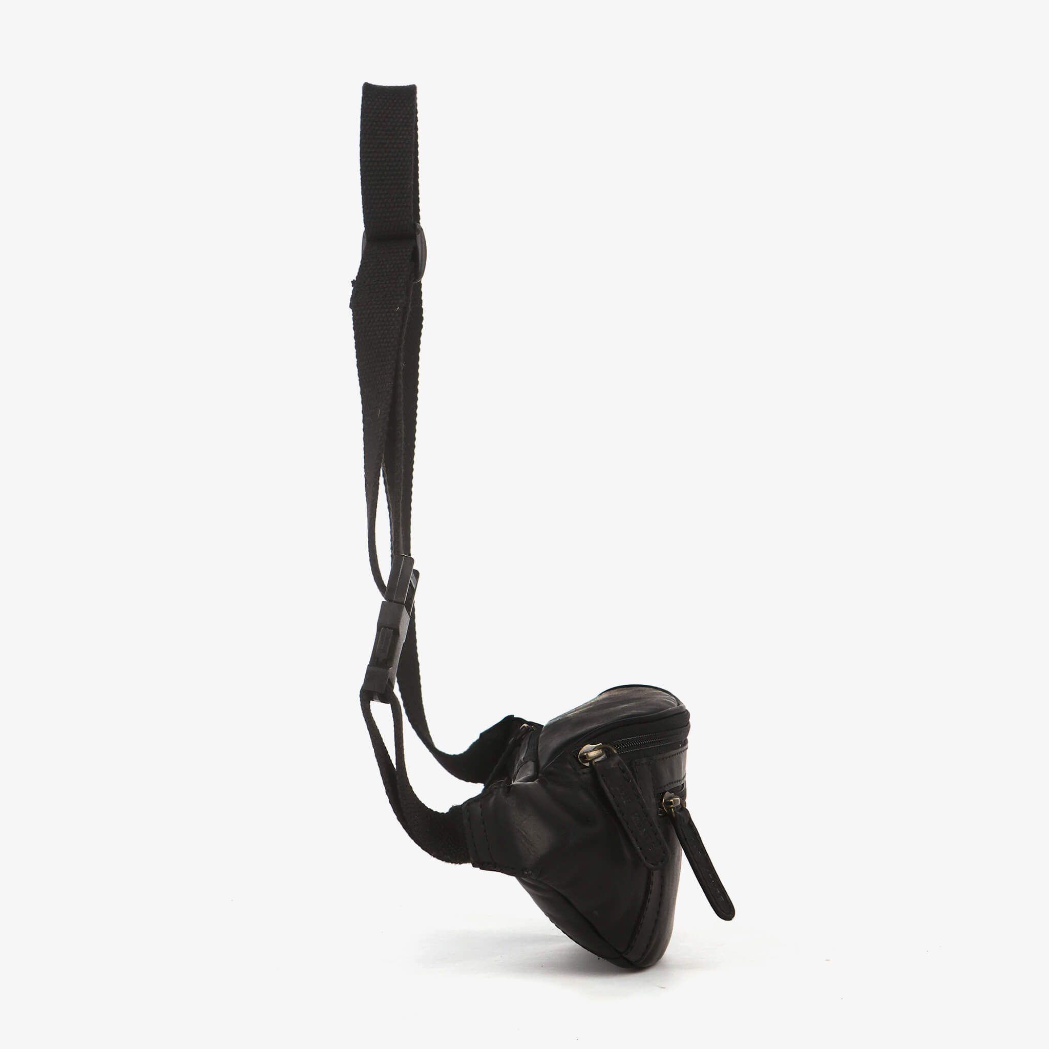 Midjeveske Bum Bag skinn - Svart