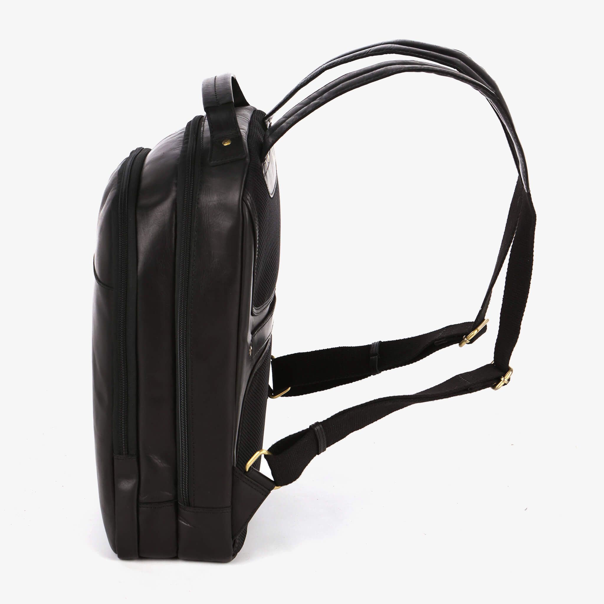Ryggsekk laptop 13,3" skinn, 11 L - Svart
