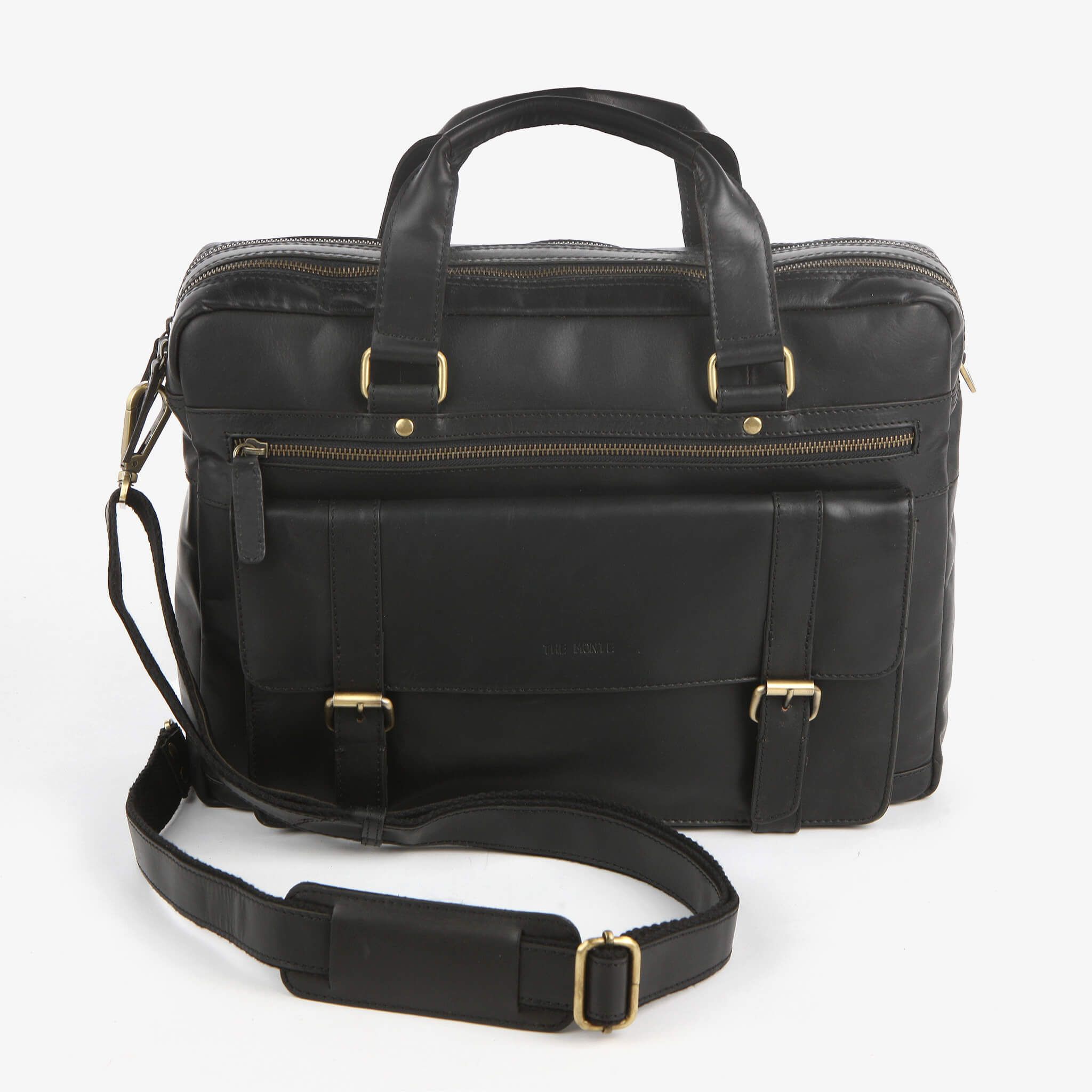 PC-veske Briefcase 13,3" skinn - Svart