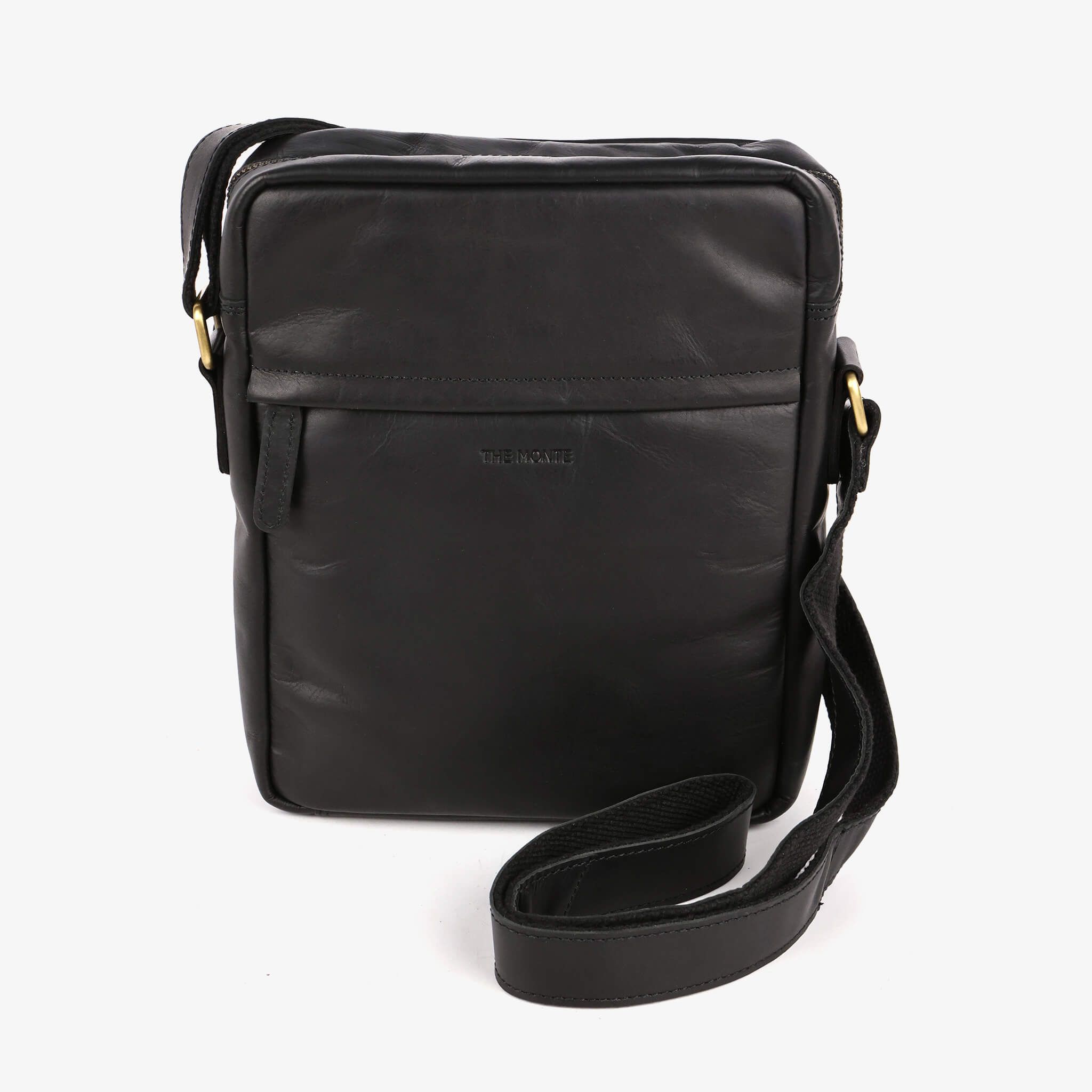 Veske Crossbody Medium skinn - Svart