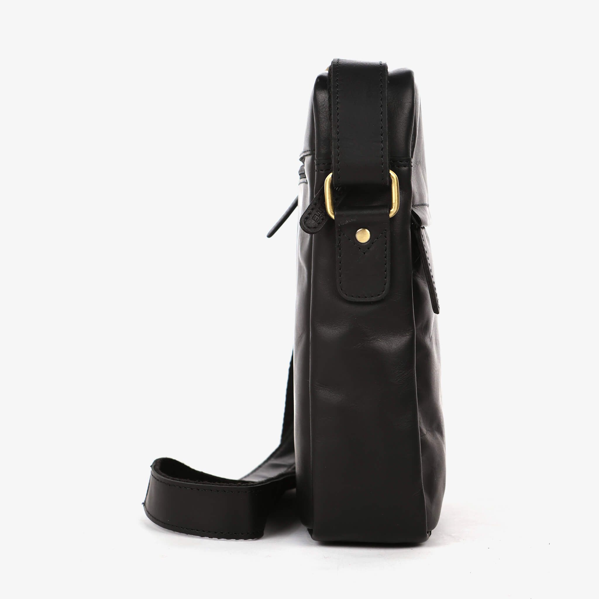 Veske Crossbody Medium skinn - Svart
