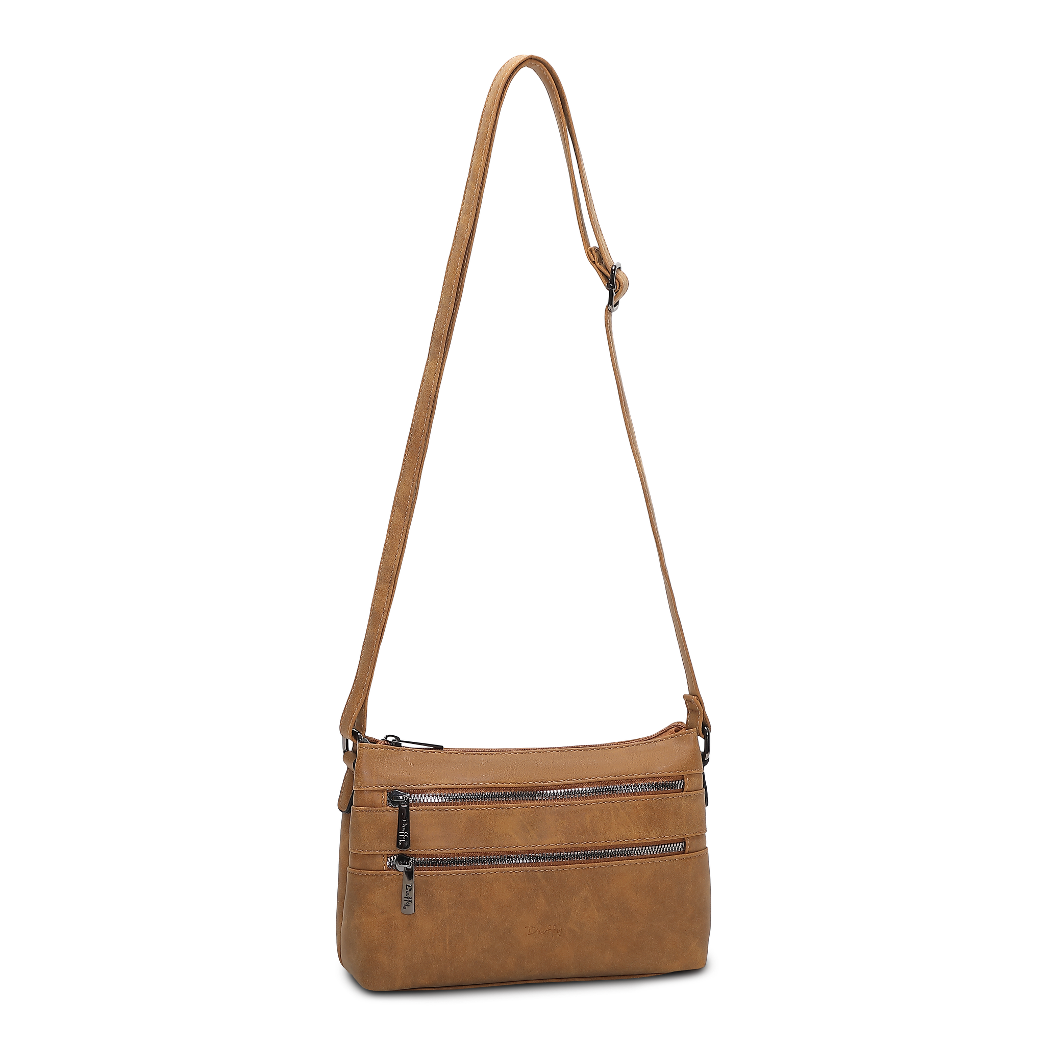 Classic crossbody-veske - Cognac