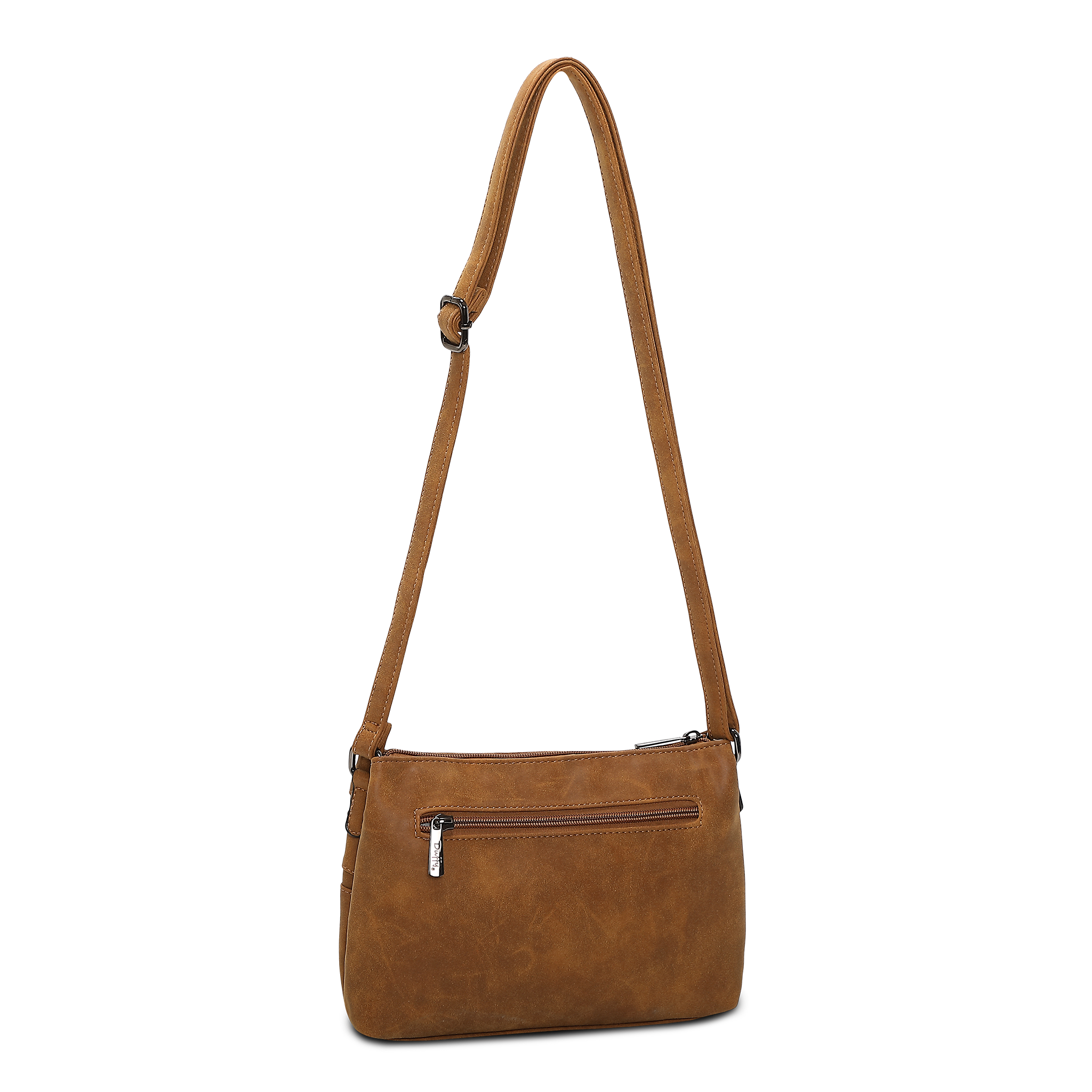 Classic crossbody-veske - Cognac