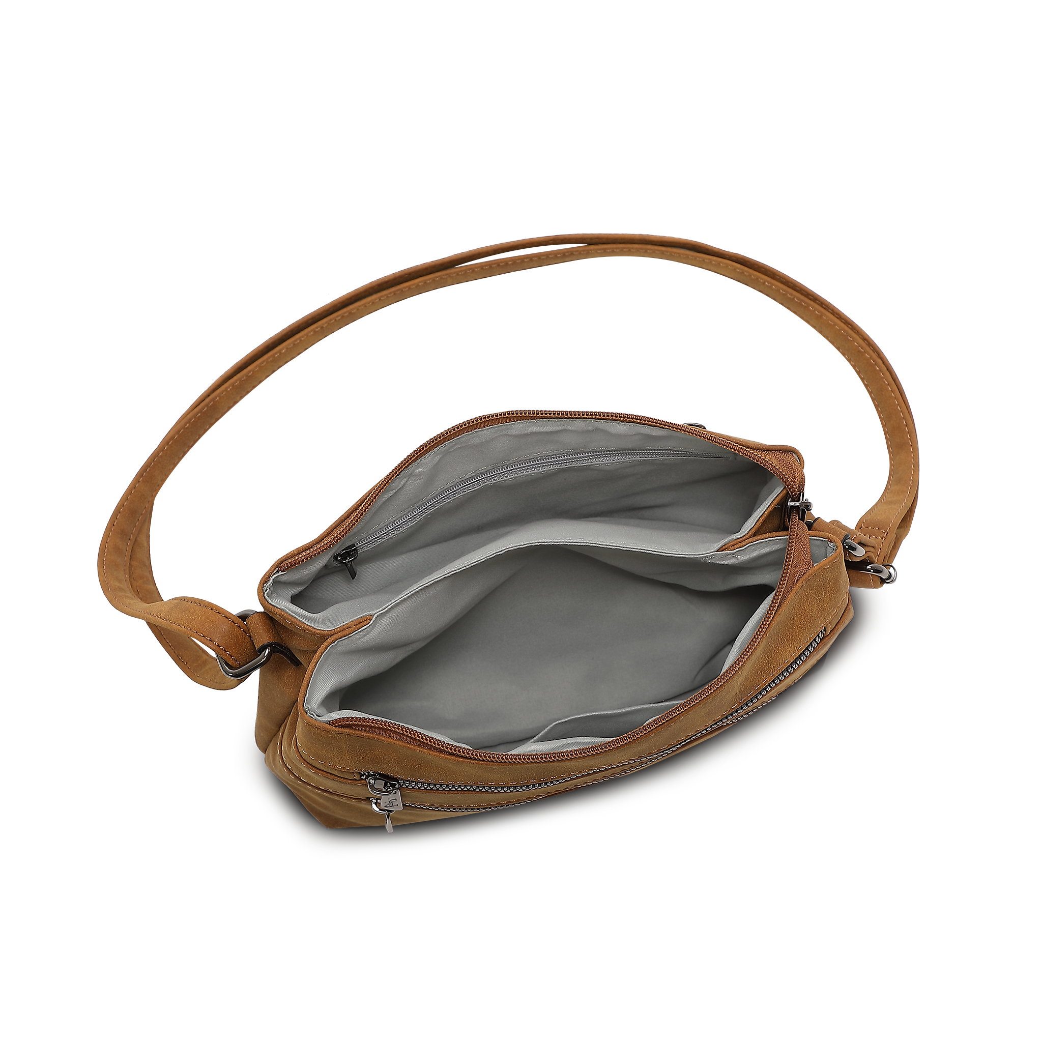 Classic crossbody-veske - Cognac