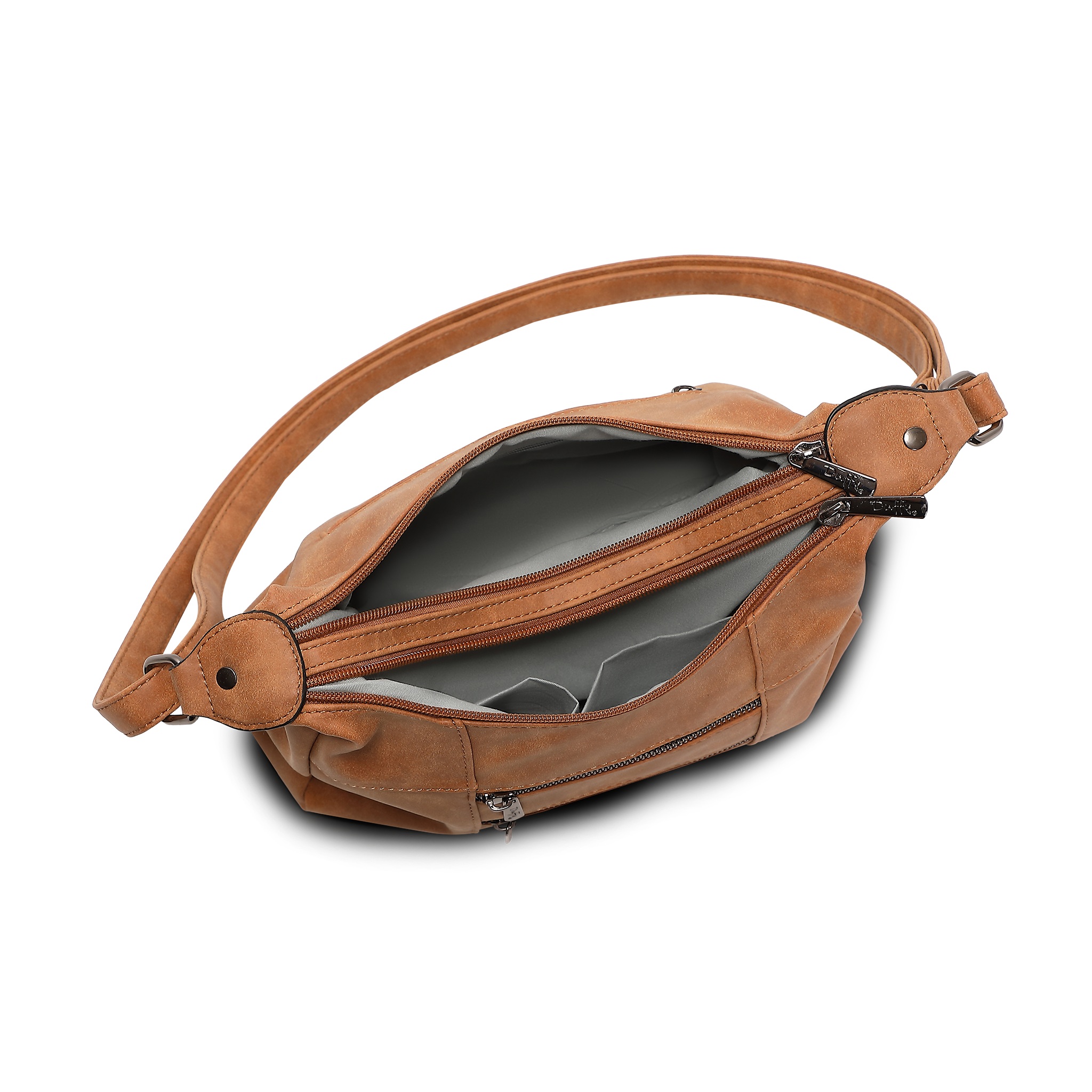 Crossbody-veske - Cognac