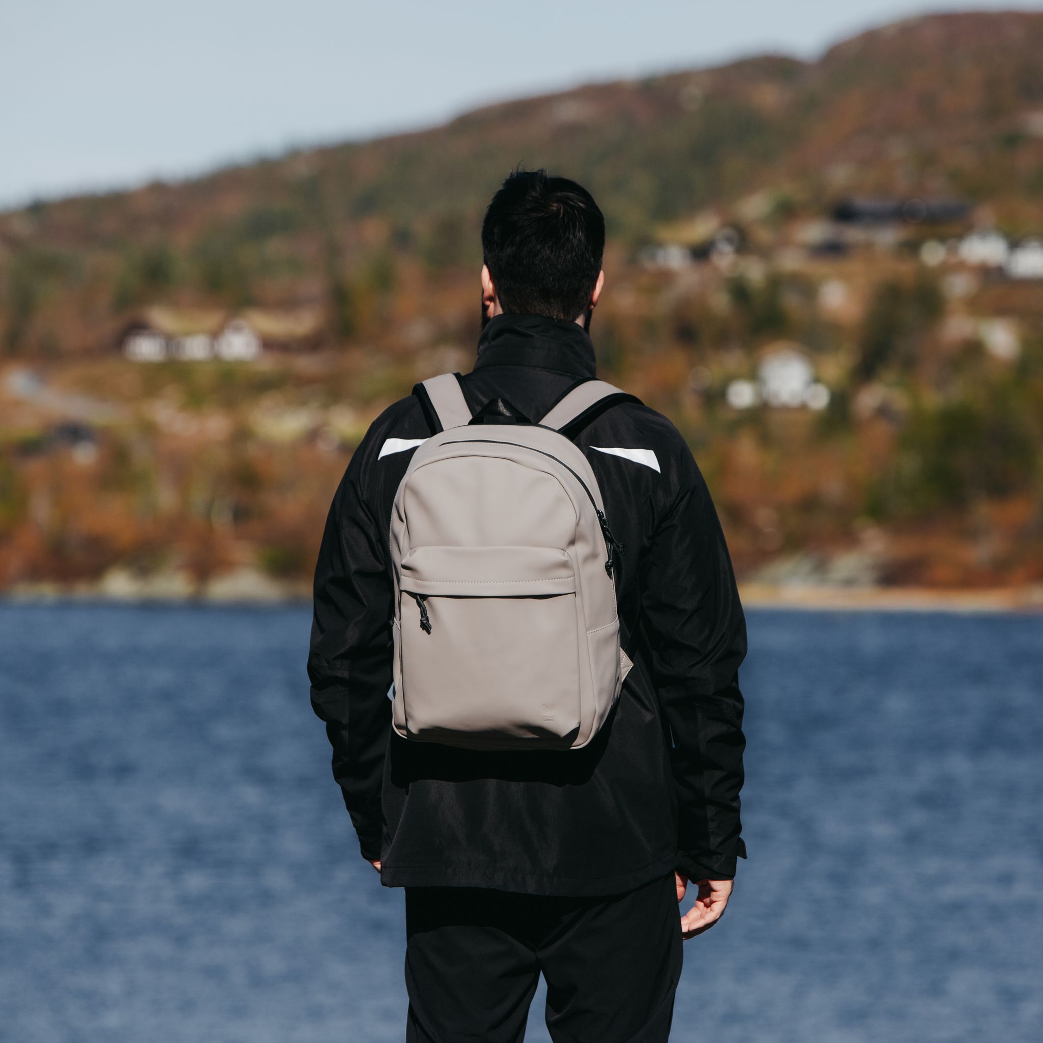 Bergen ryggsekk laptop 17" - Taupe