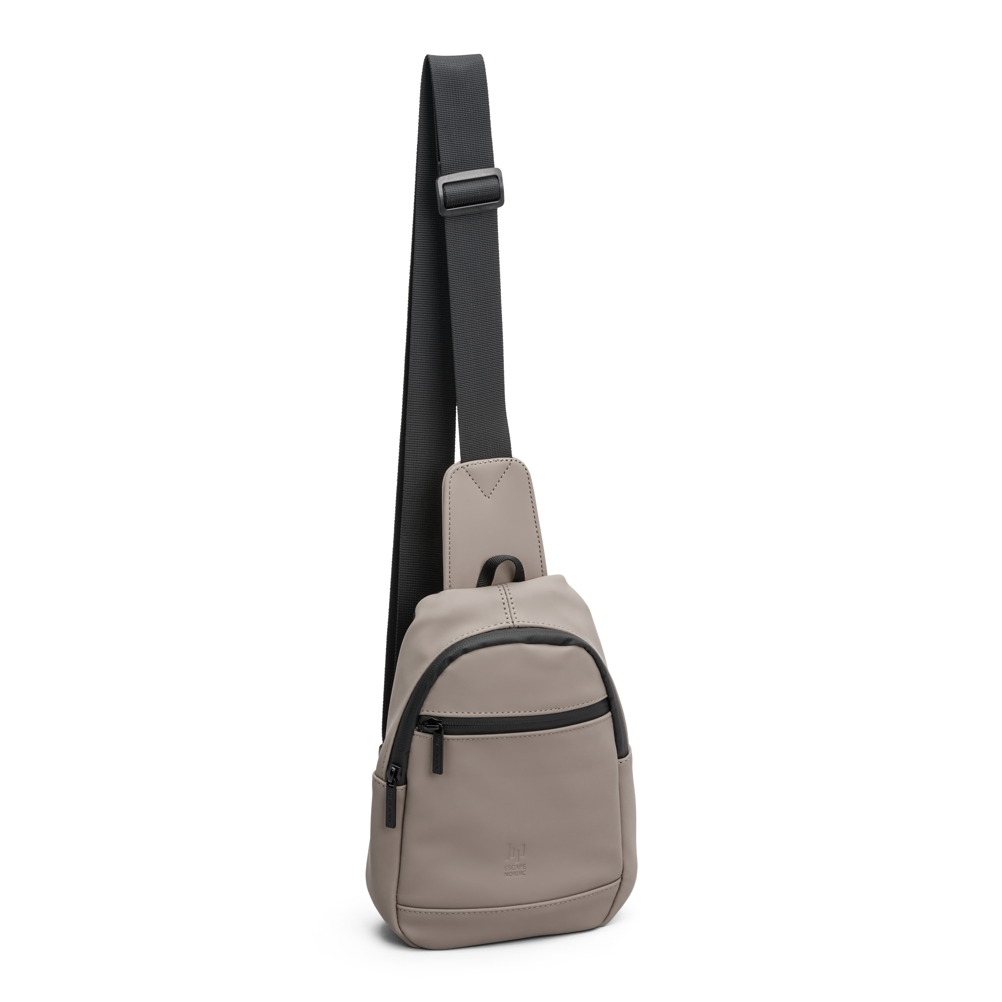 Bergen crossbody sling bag, vannavvisende - Taupe