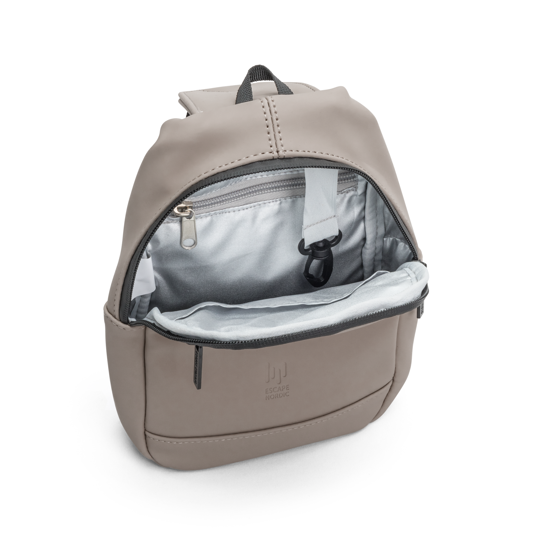Bergen crossbody sling bag, vannavvisende - Taupe