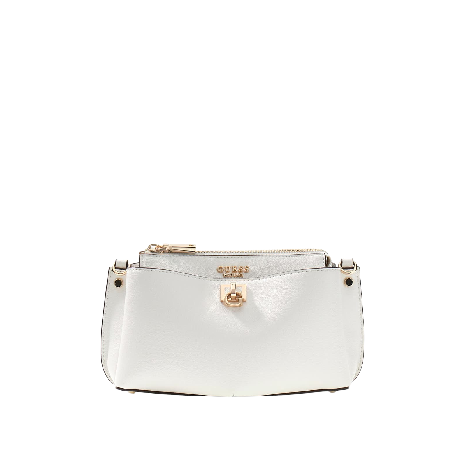 Bianca mini crossbody-veske - Hvit