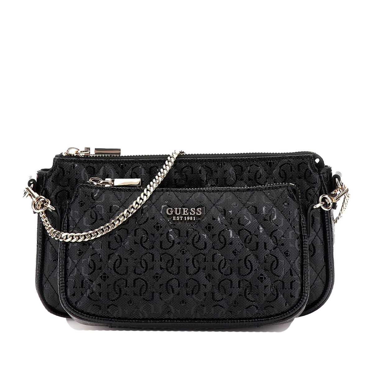 "Yarmilla dbl pouch crossbody - Svart