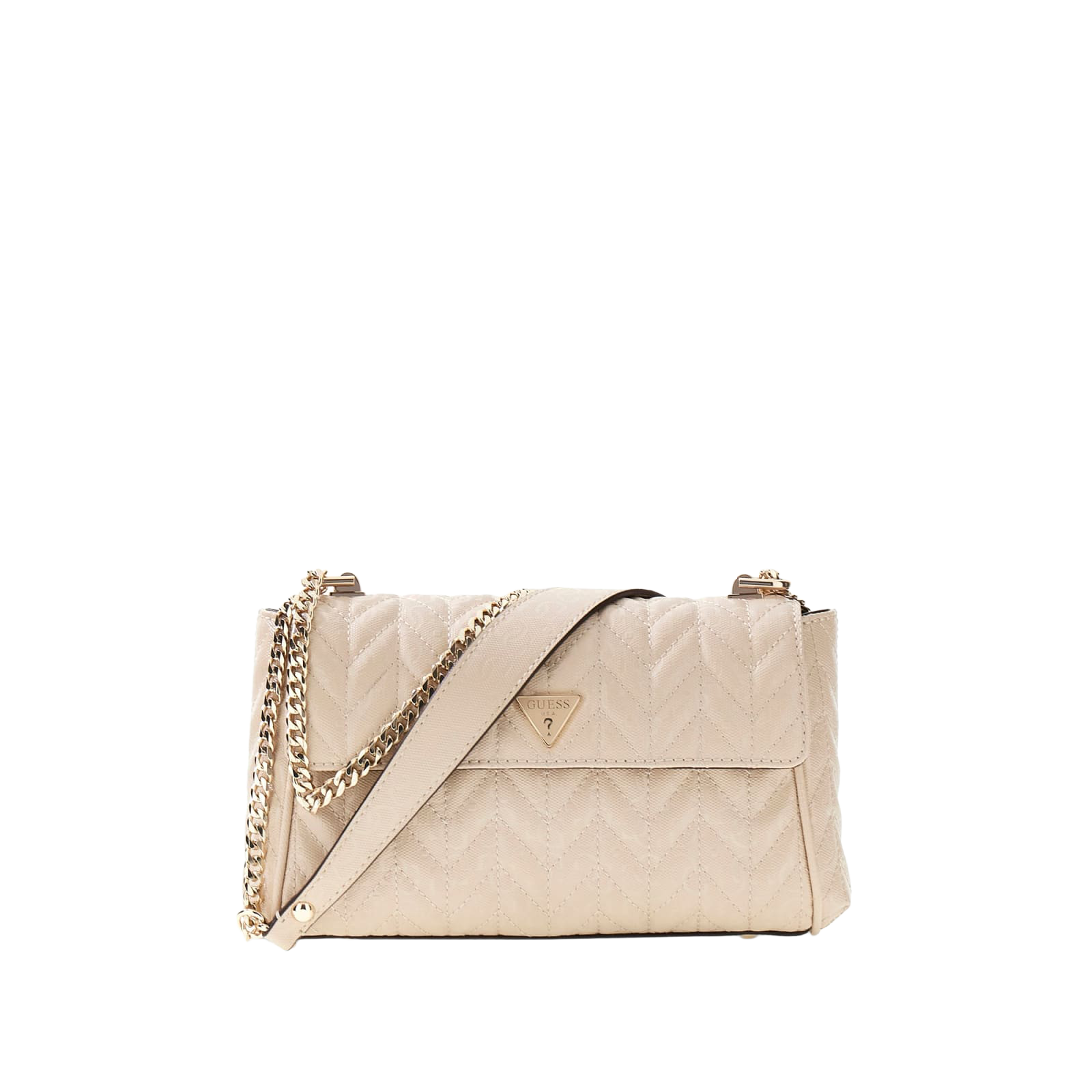 Stacey logo crossbody-veske - Light beige