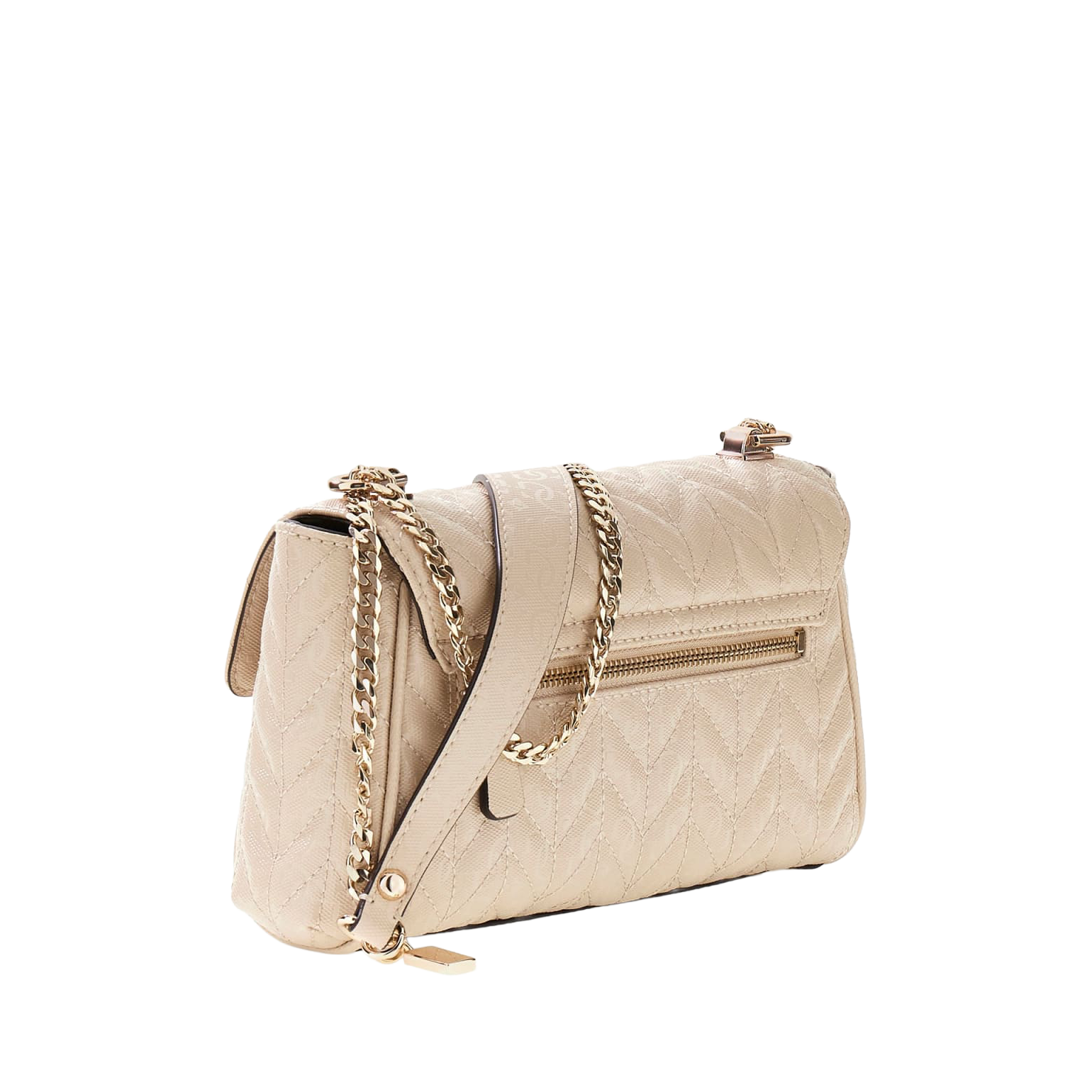 Stacey logo crossbody-veske - Light beige