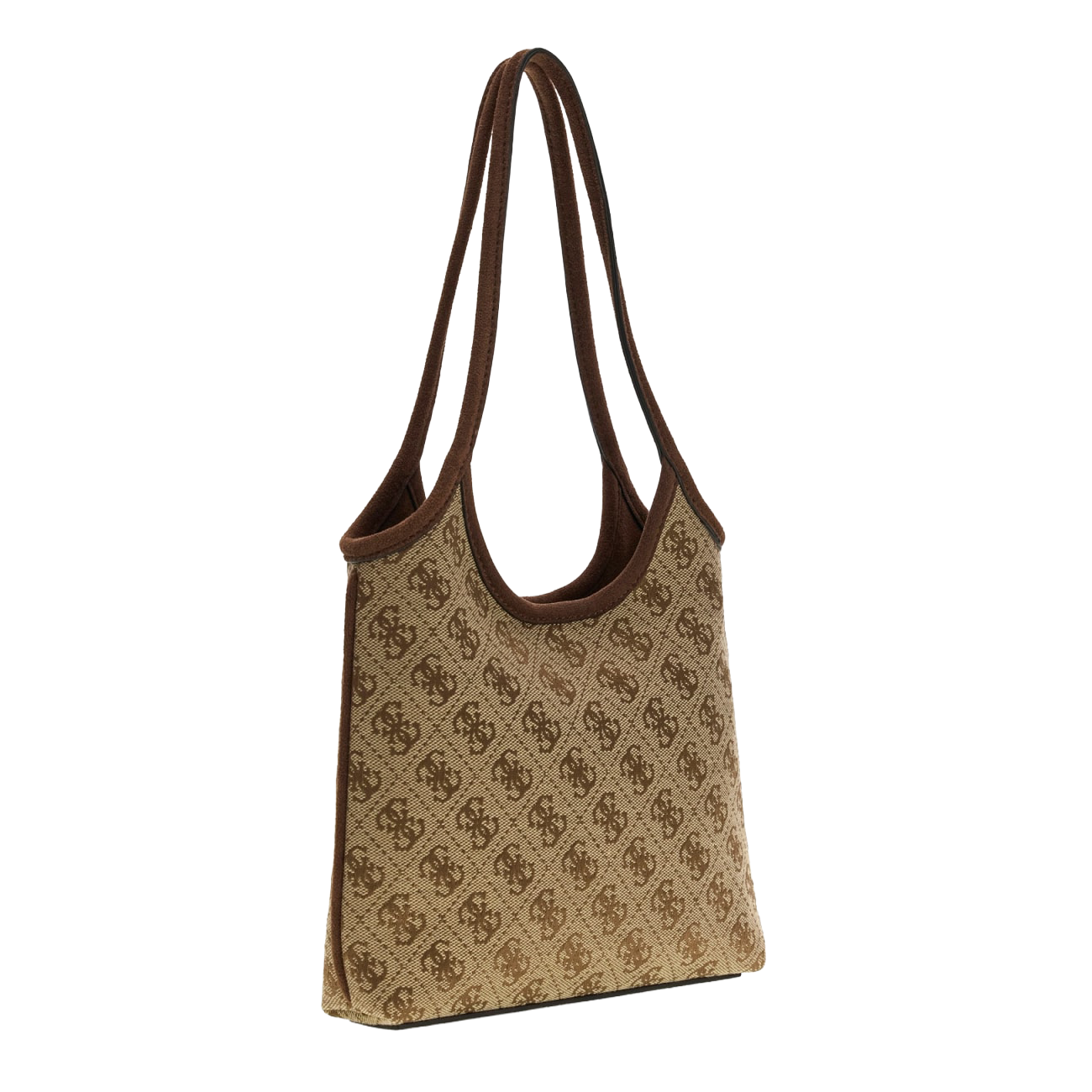 Samantha mini tote bag logomønster - Latte Brown