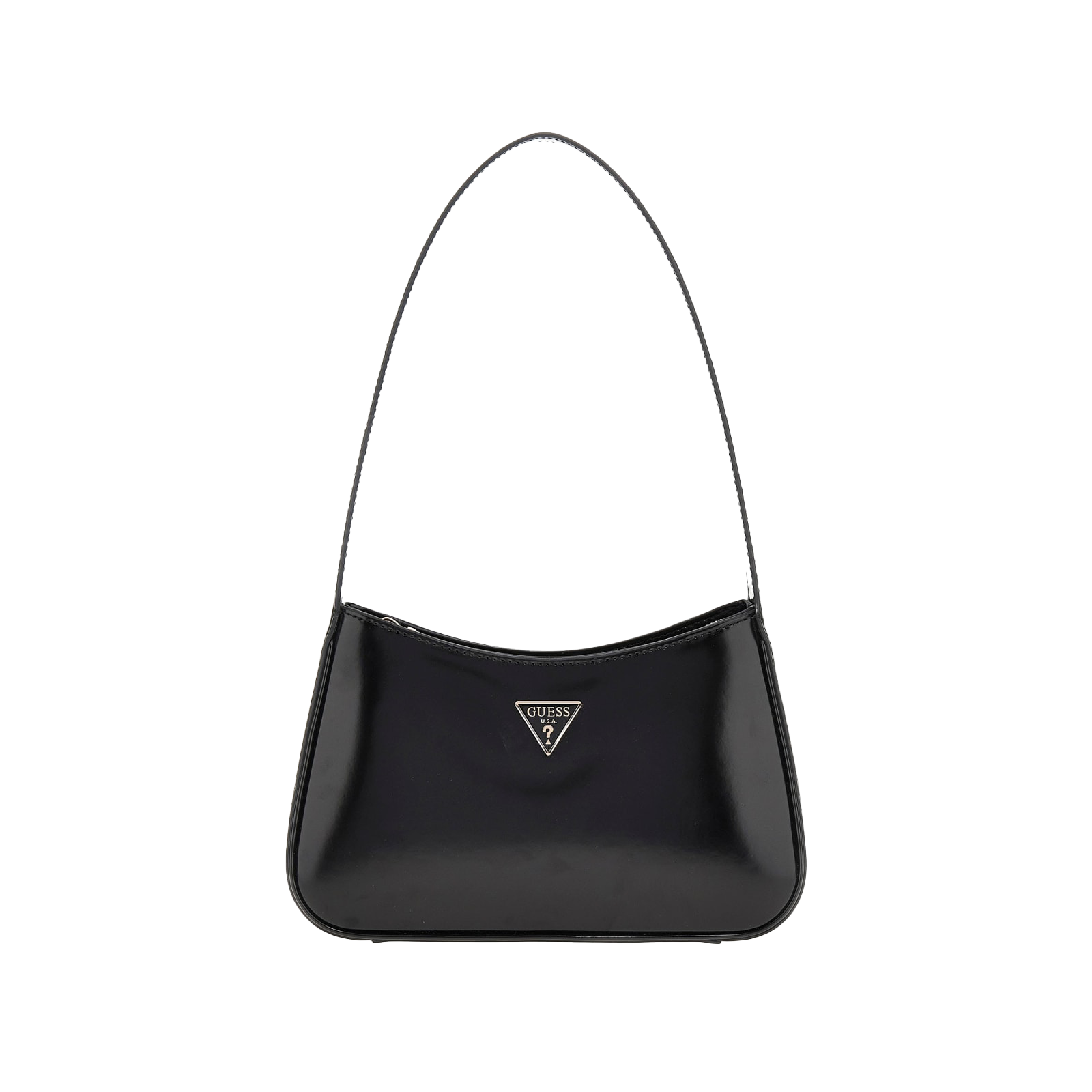 Arnela Top Zip Shoulder Bag - Svart