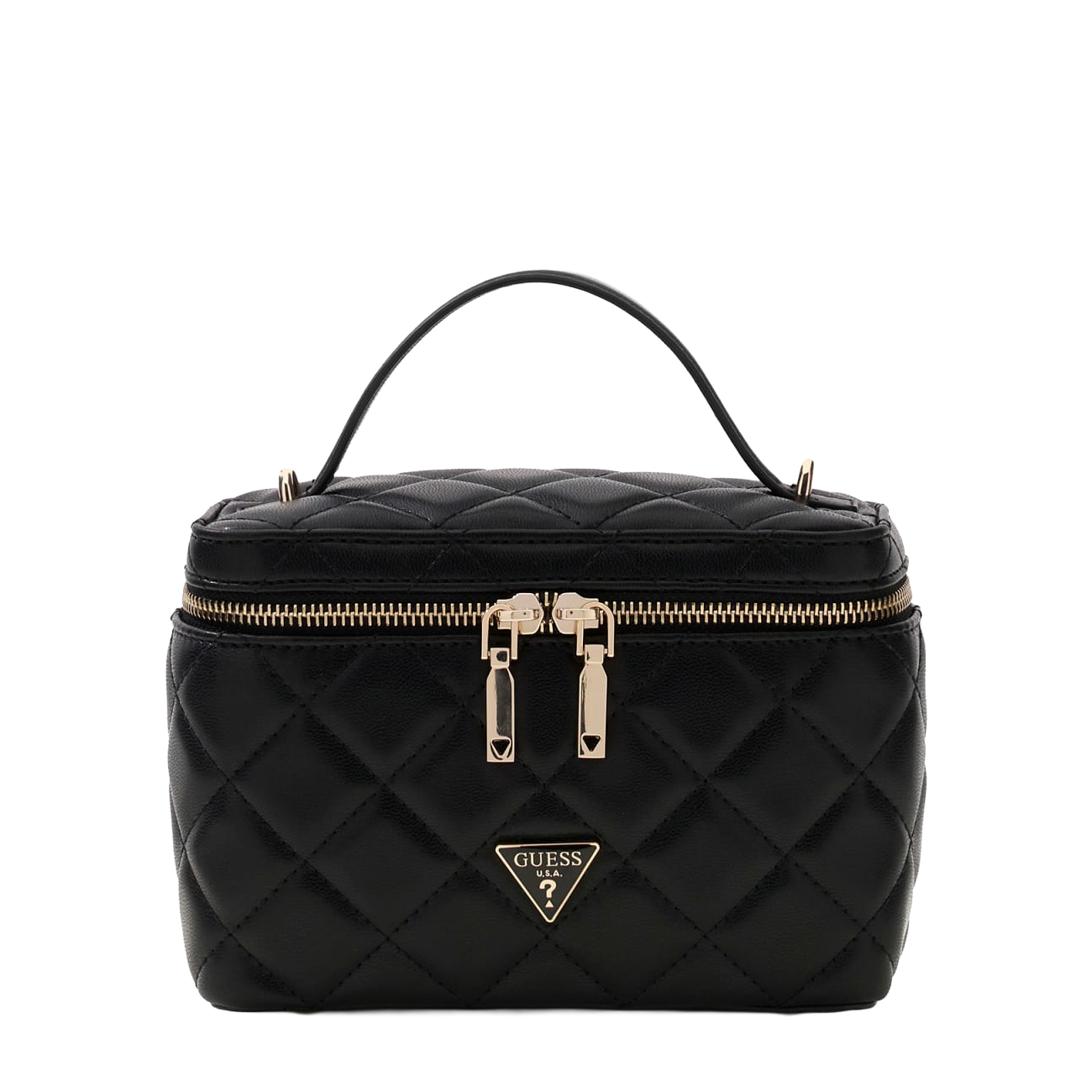Juliet Cannister crossbody veske med hank - Svart