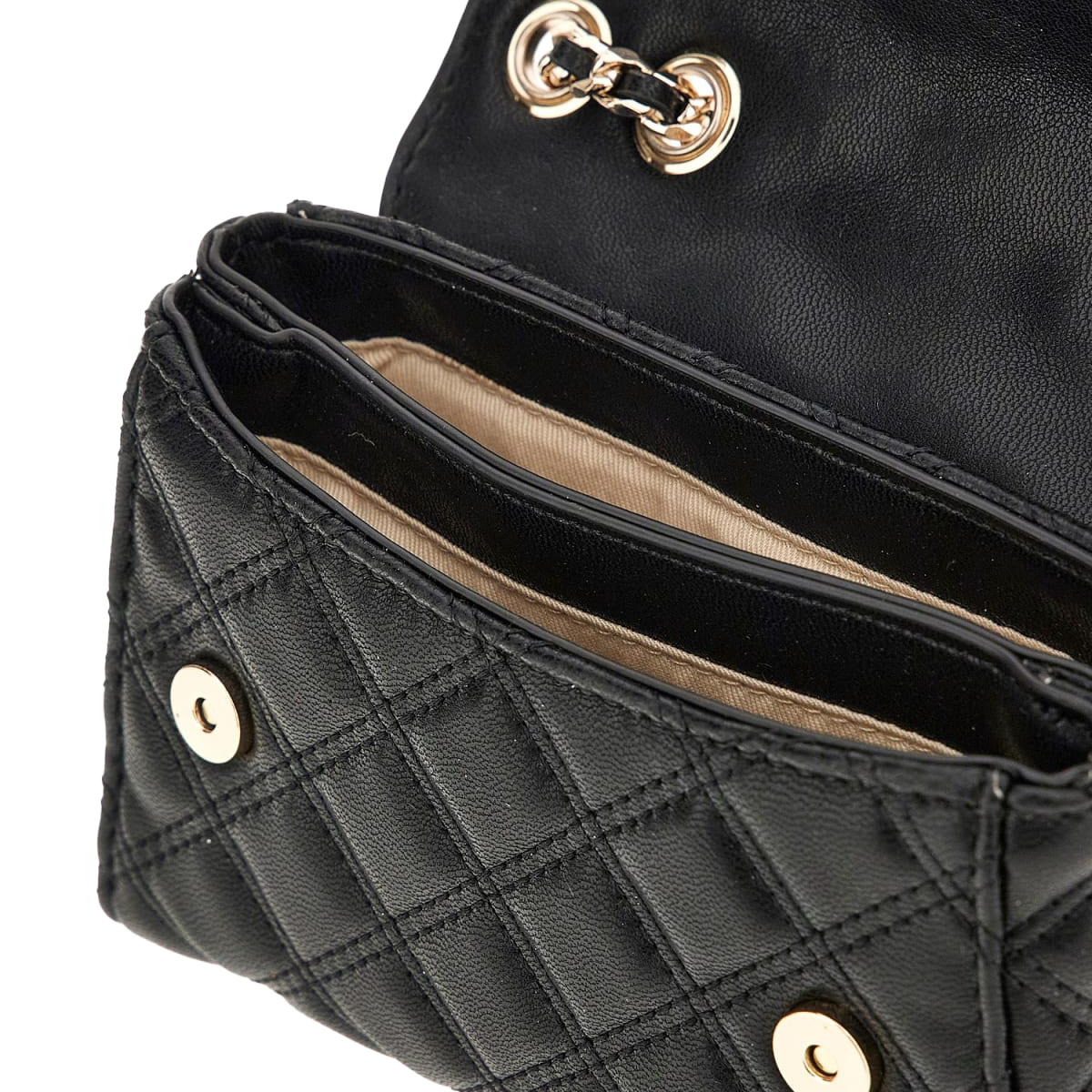 Giully mini 2 comp convertible flap - Svart