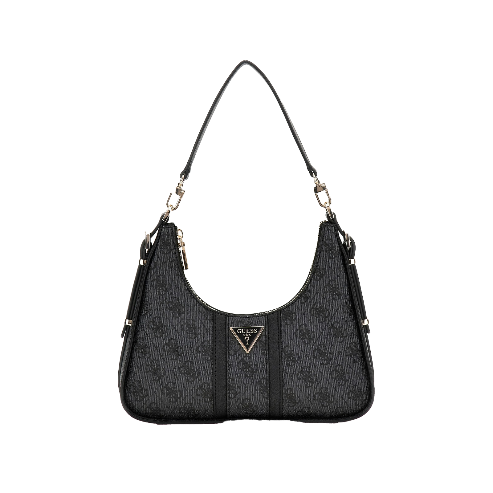 Noreen top zip shoulder bag - Charcoal