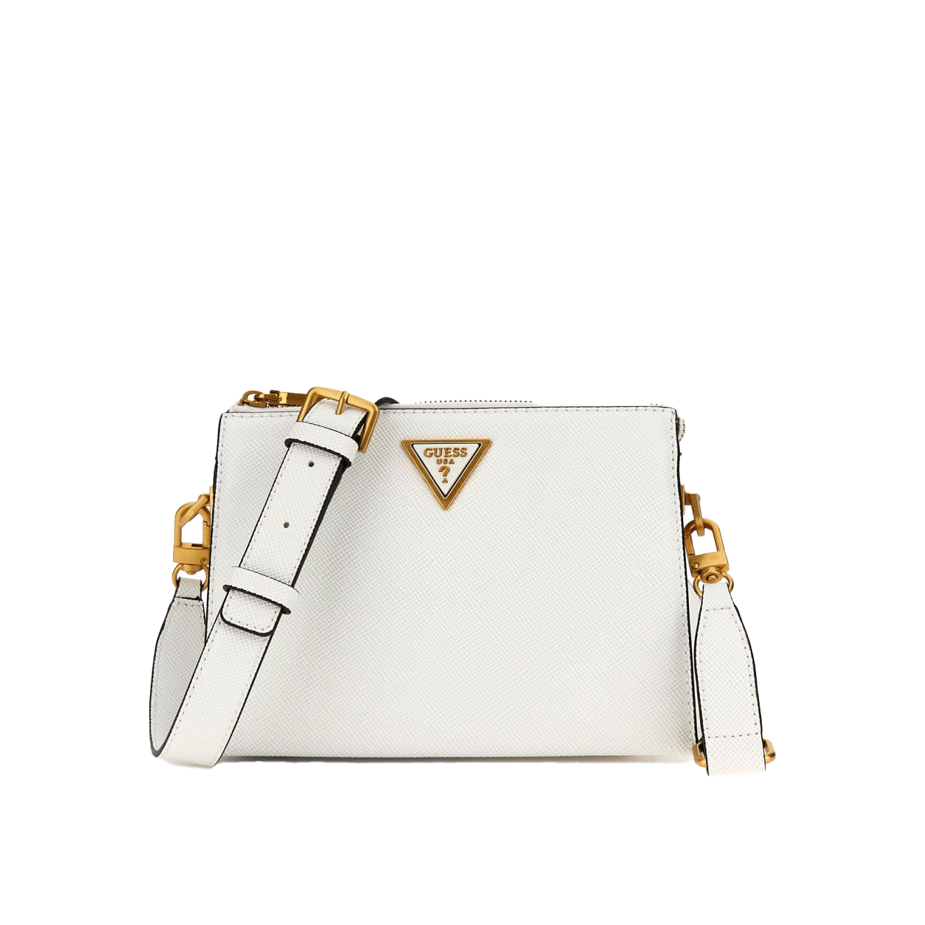 Lossie Tri Compartment Crossbody - Hvit