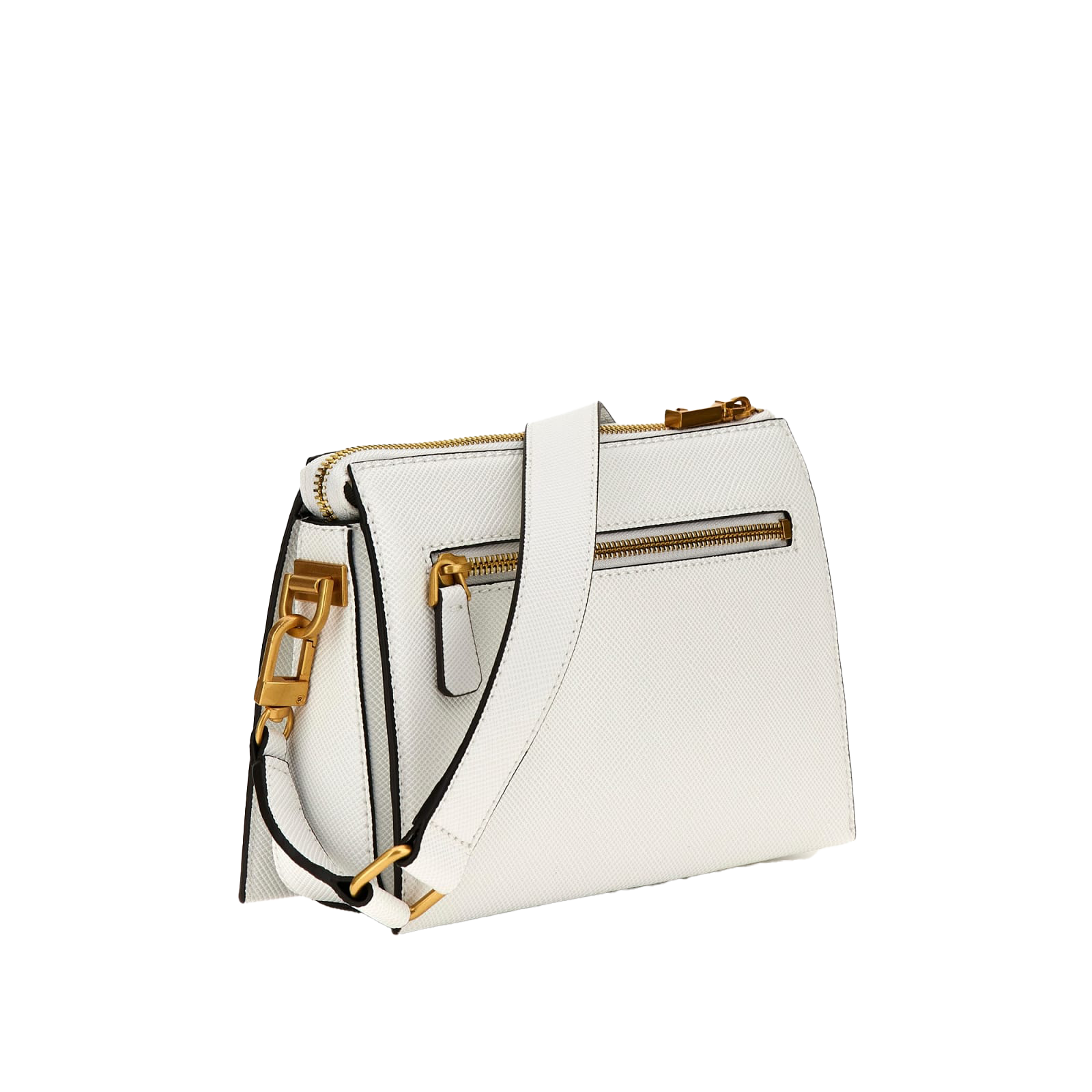 Lossie Tri Compartment Crossbody - Hvit
