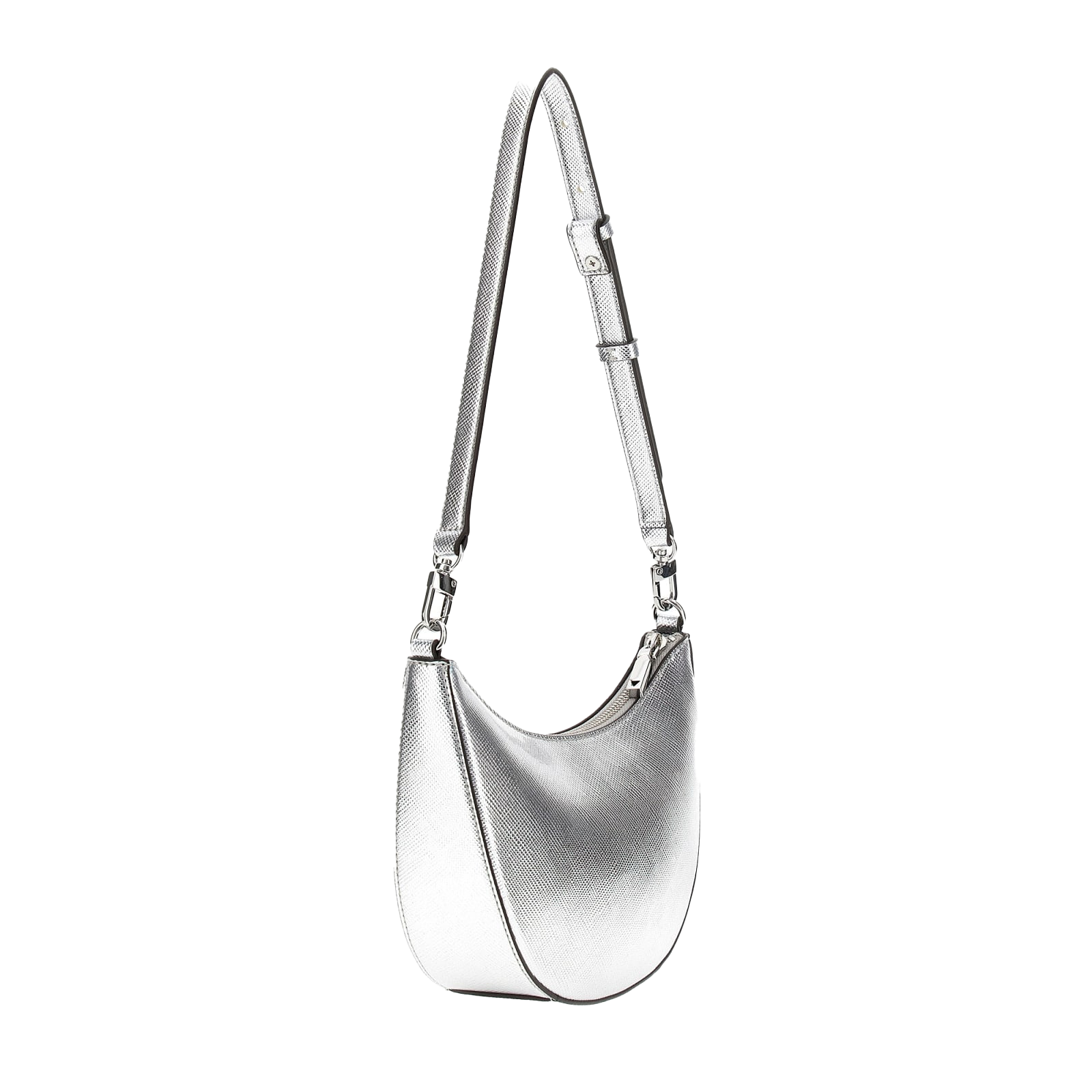 Crossbody, Kunstskinn - Sølv