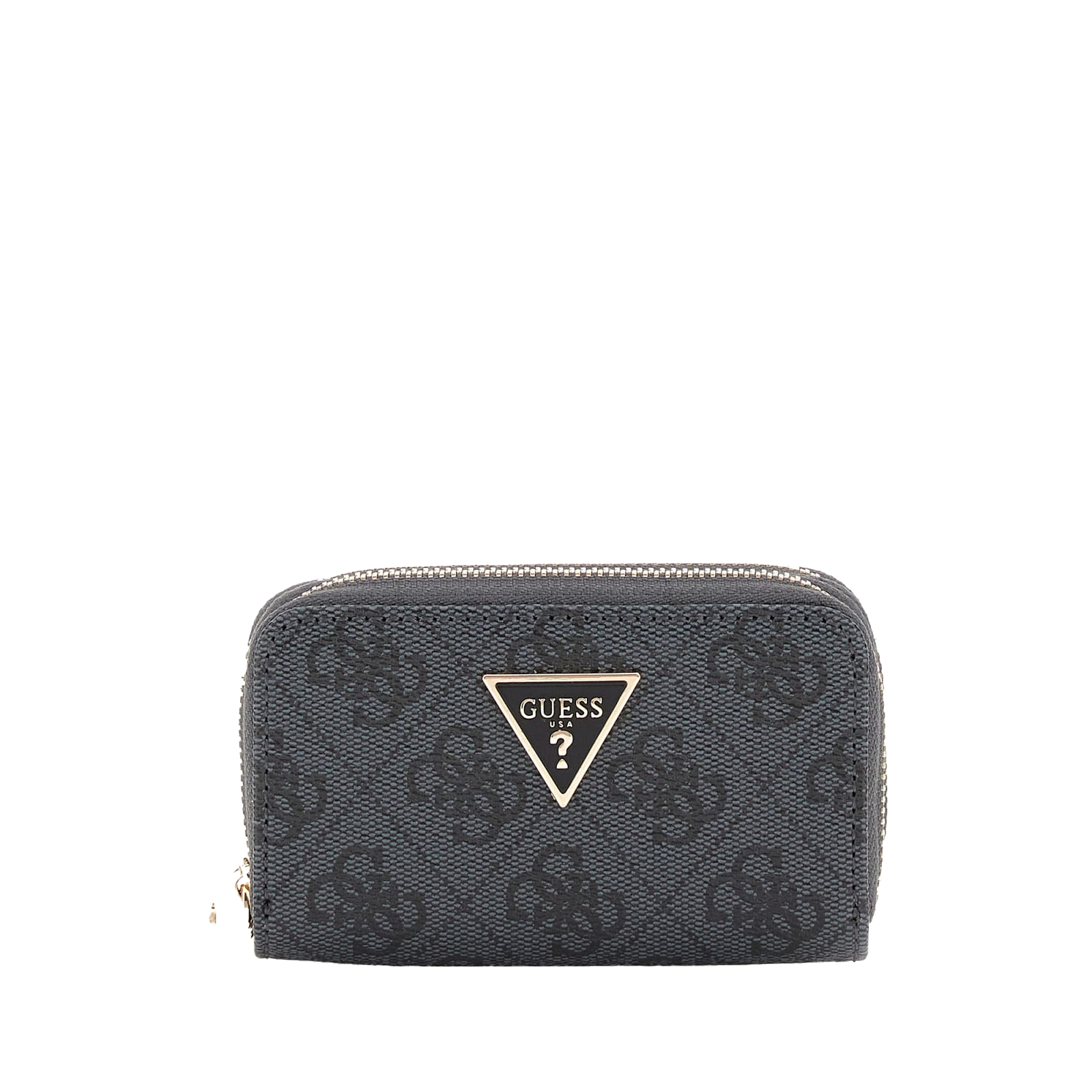 Zamira Double Zip Mini Wallet - Charcoal
