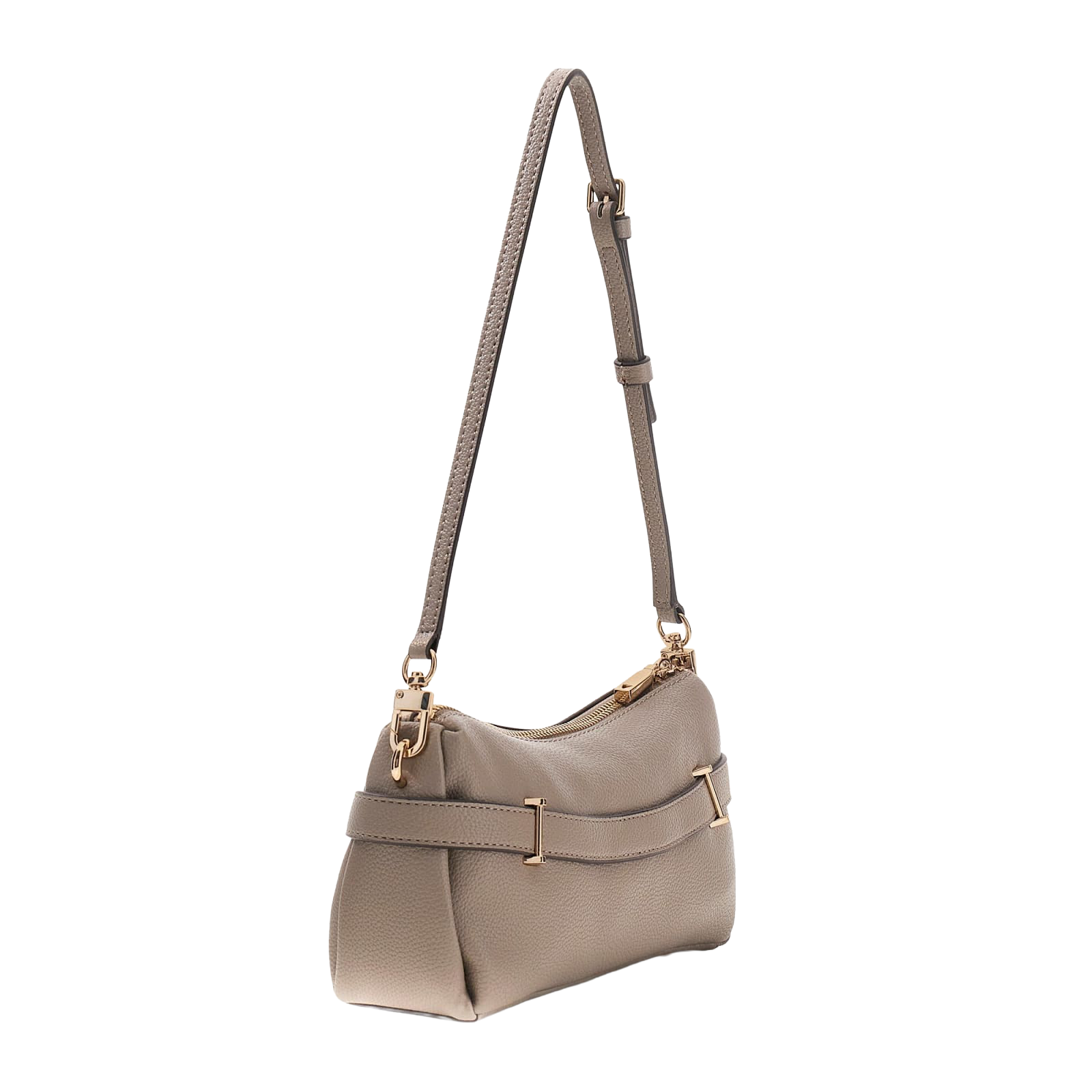 Yesba mini top zip veske - Dark taupe