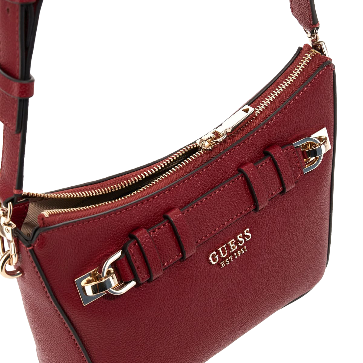 Gregoria Top Zip Shoulder Bag - Rød