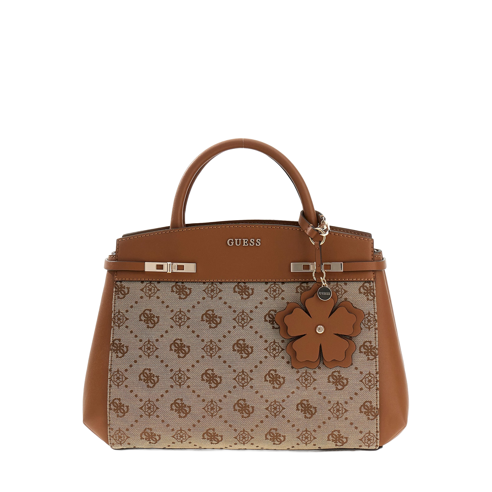 Melinda logo 3 lommer håndveske - Latte Brown