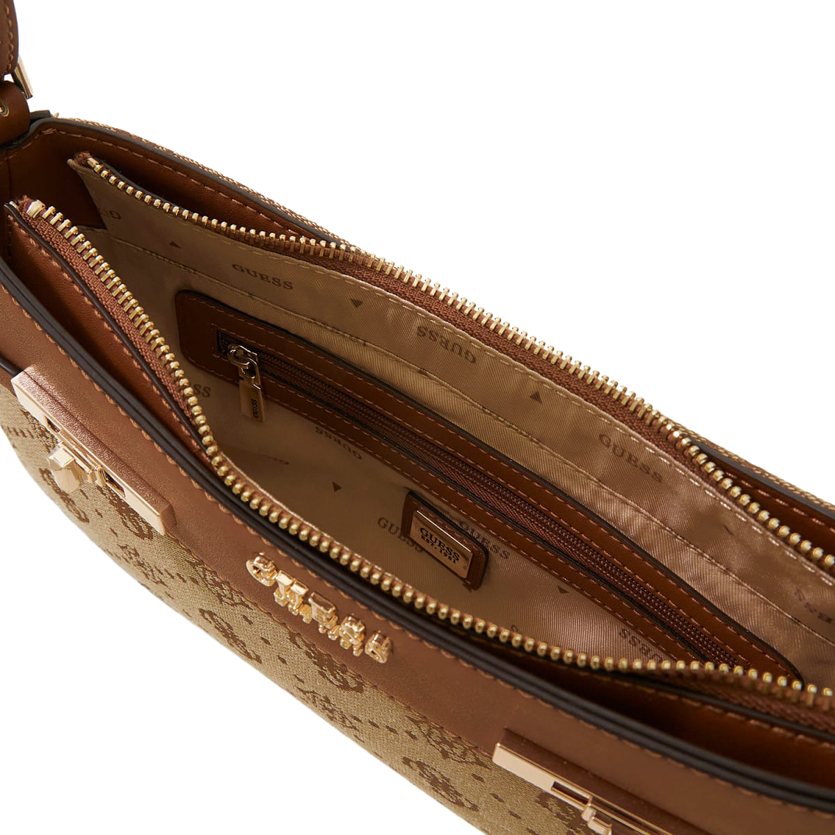 Melinda logo skulderveske - Latte Brown