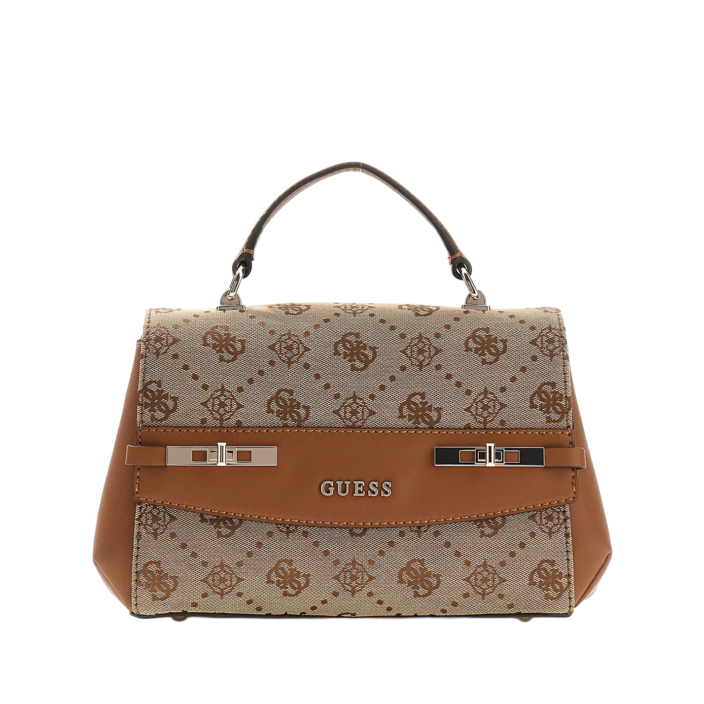 Melinda logo top handle håndveske - Latte Brown