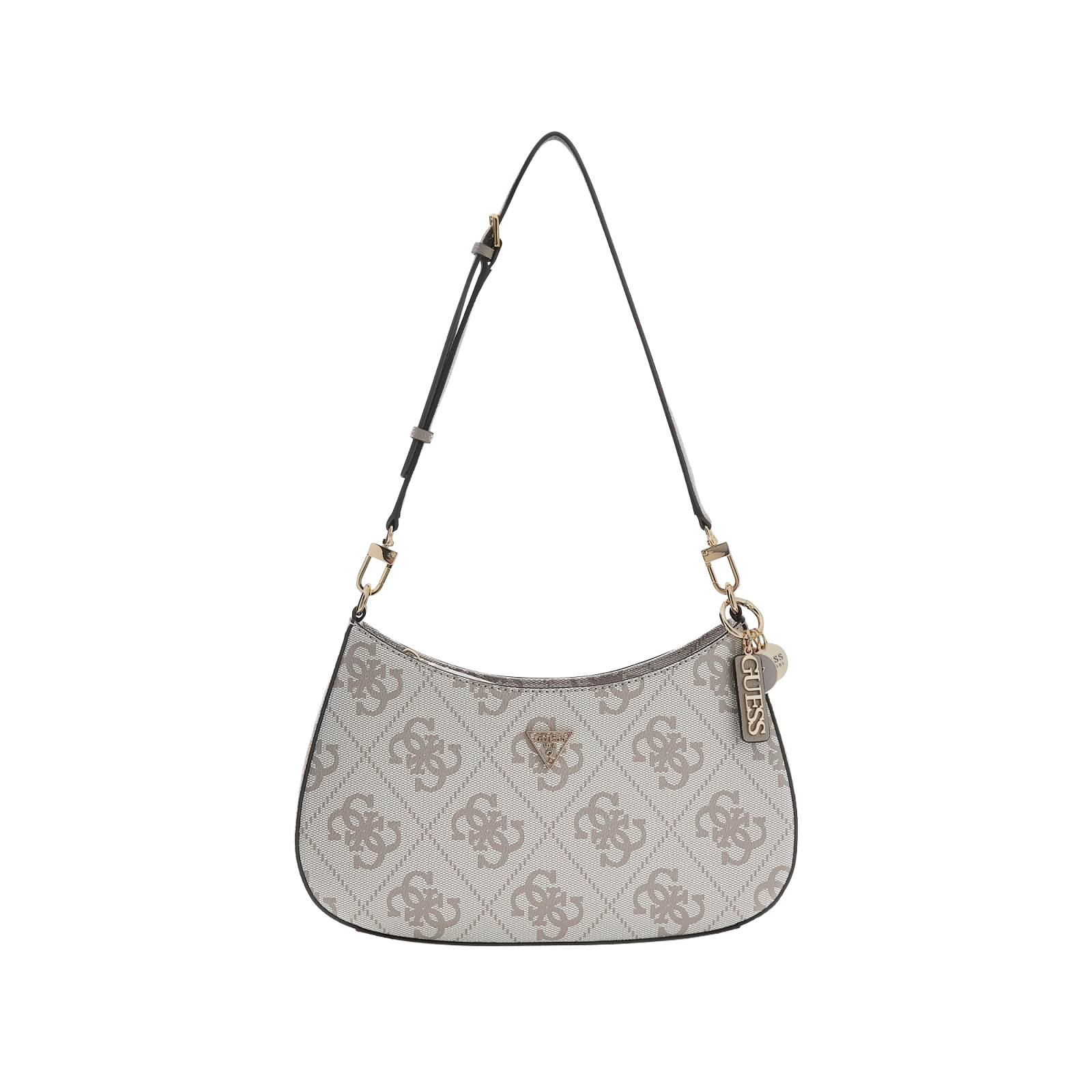 Noelle II top zip shoulder bag - Dark taupe