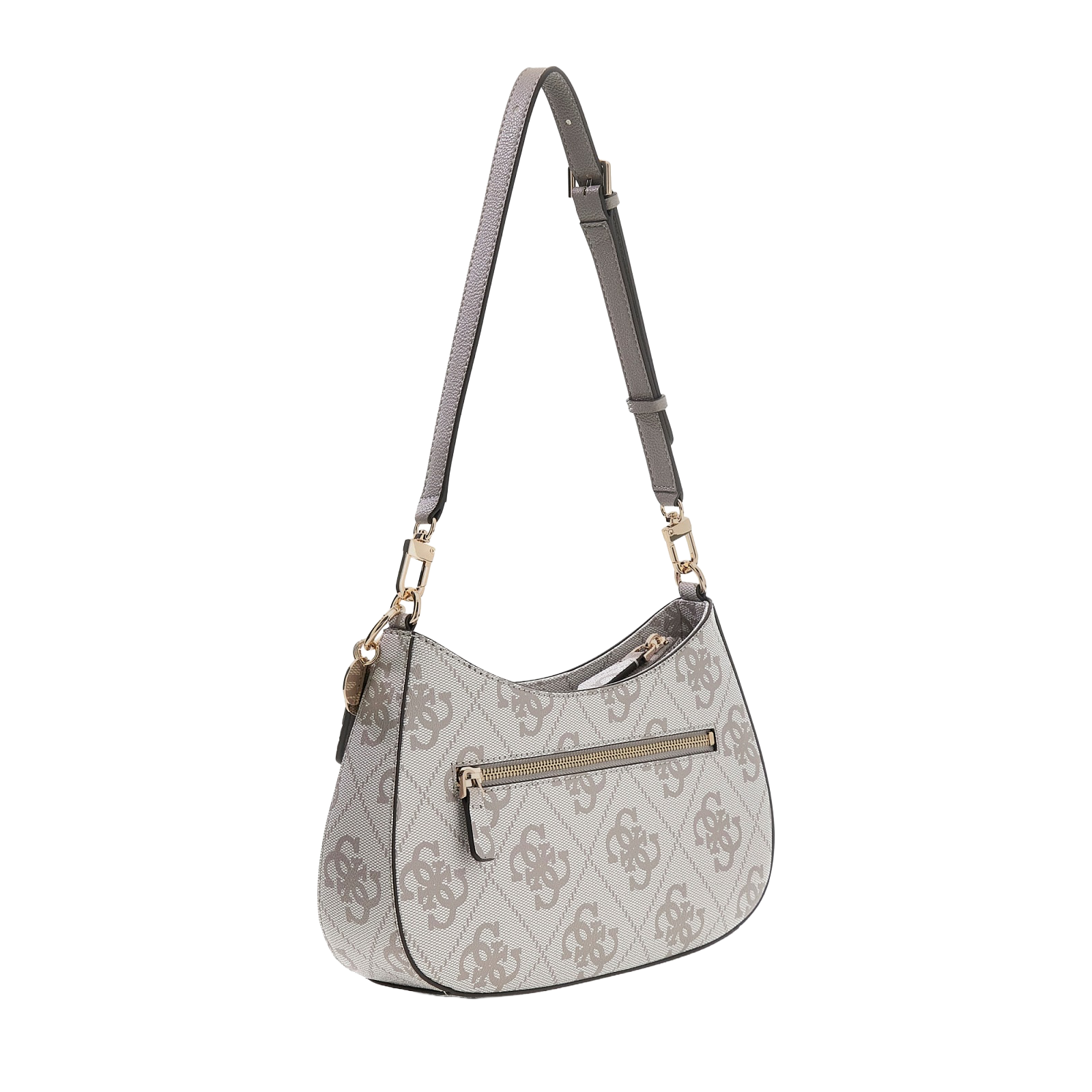Noelle II top zip shoulder bag - Dark taupe