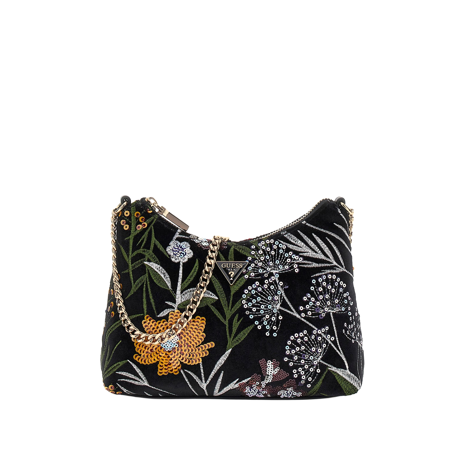 Zalina Top Zip Shoulder Bag - Svart multi