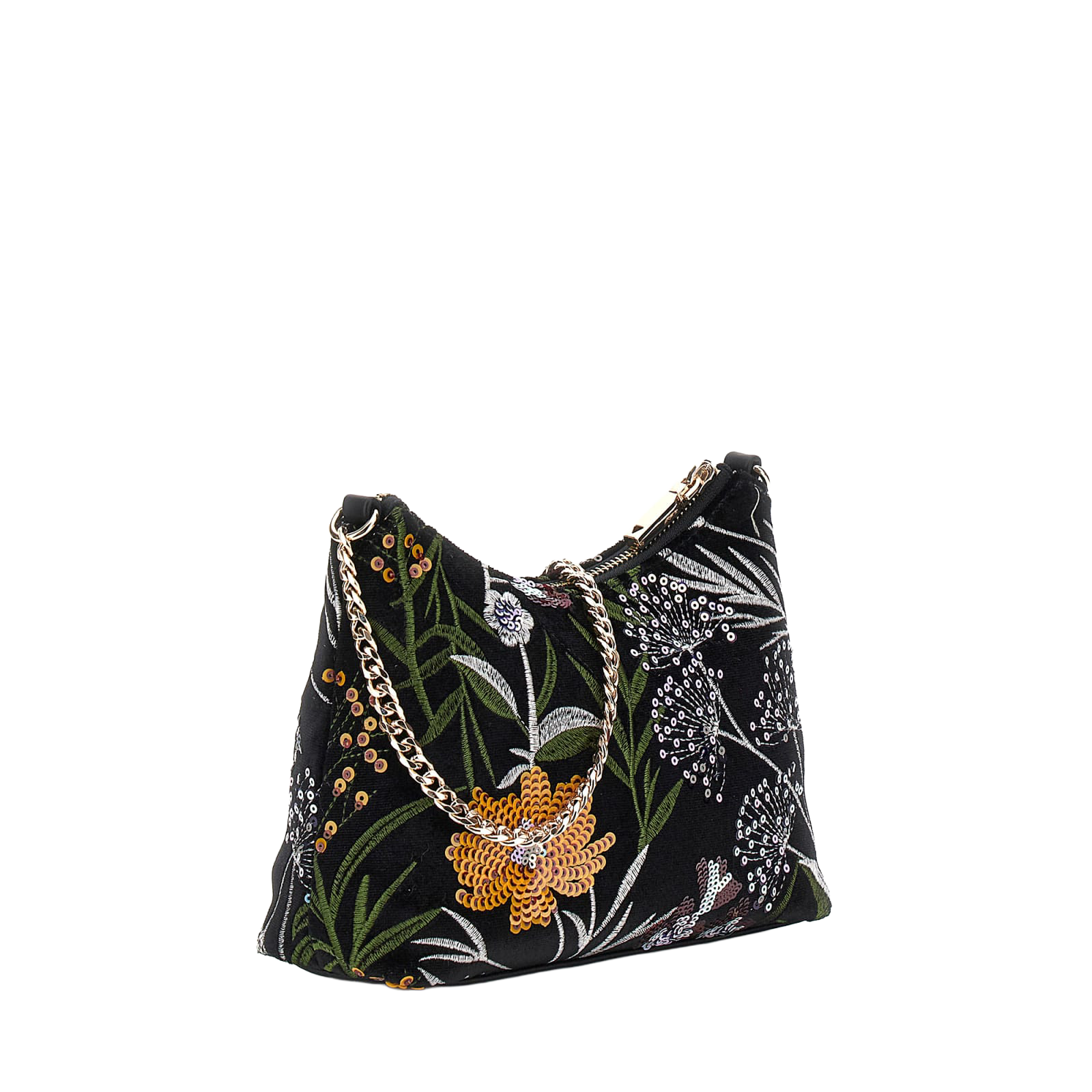 Zalina Top Zip Shoulder Bag - Svart multi