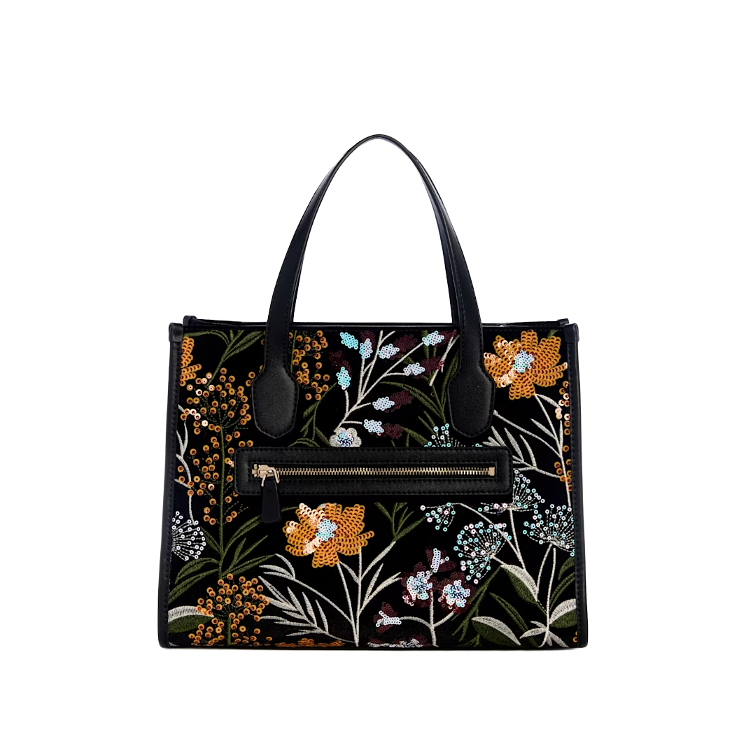 Zalina 2 Comp tote bag - Svart multi
