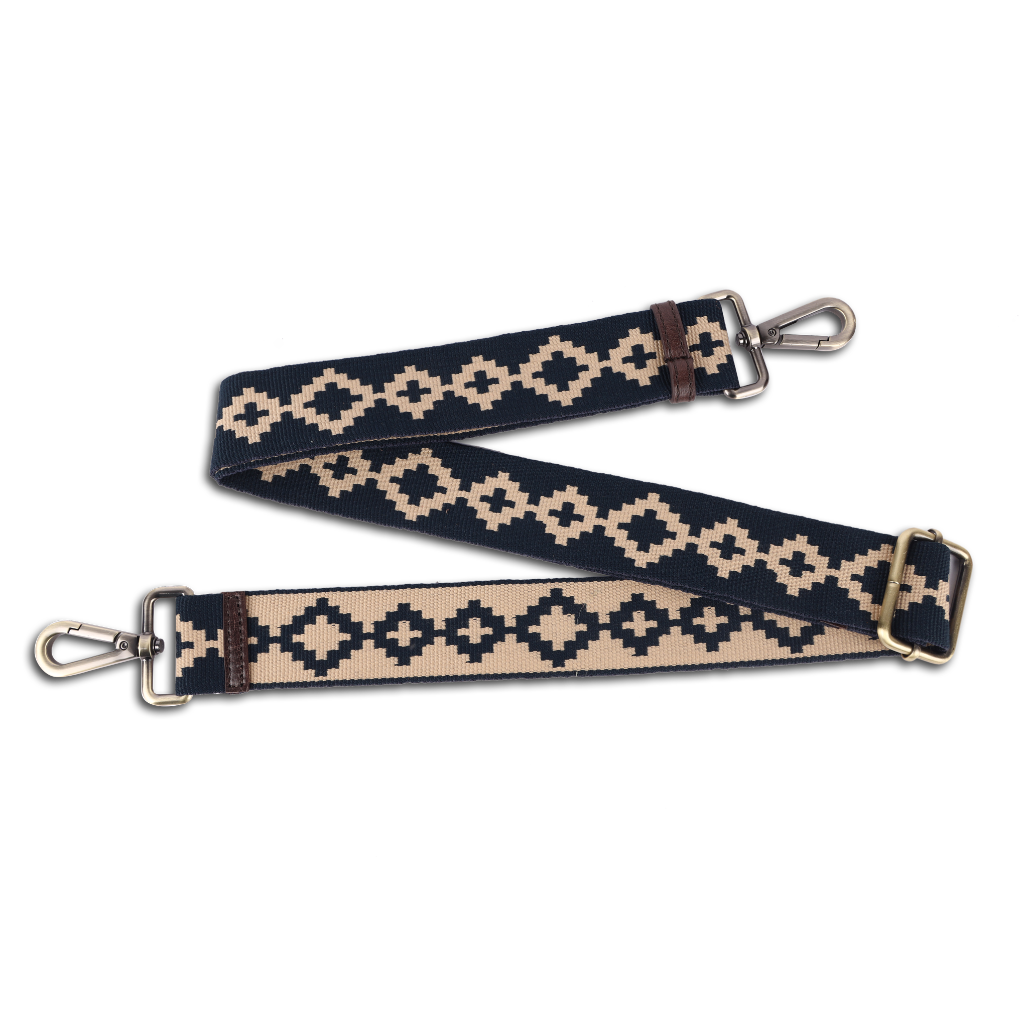 Casual classic Skulderrem - Beige/navy