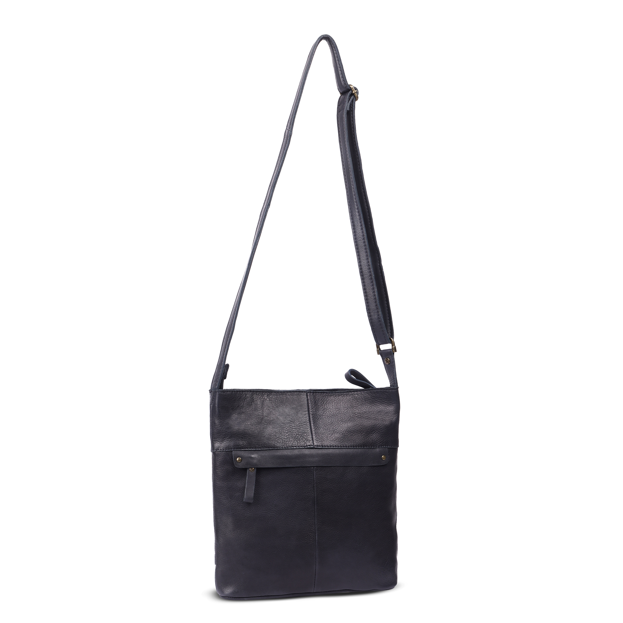 Veske Crossbody Medium skinn - Marine