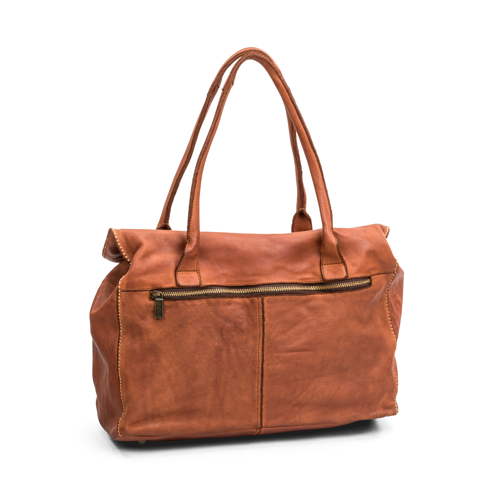 VINTAGE LOOK Handbag - Cognac