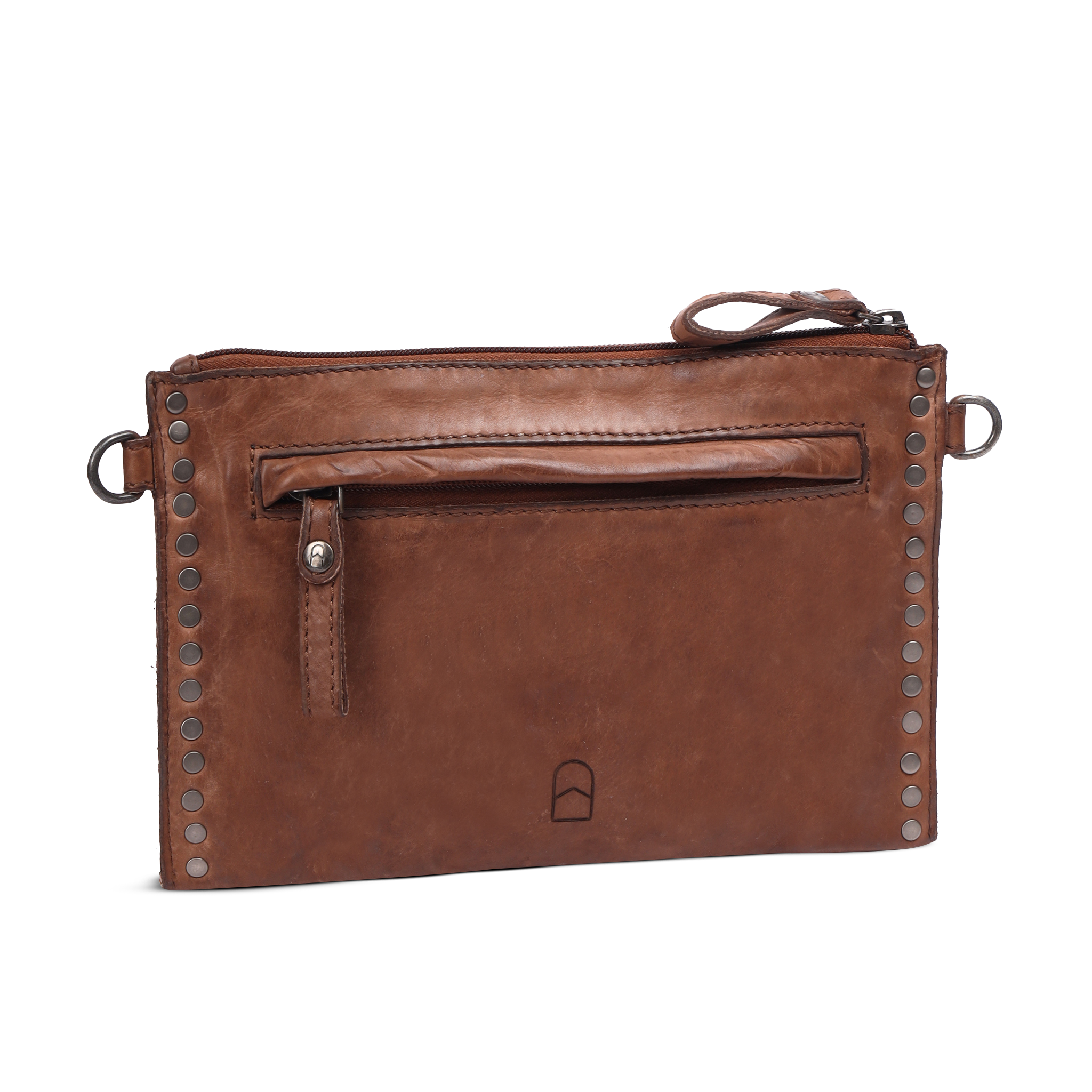 VINTAGE ROCKS Clutch - Brun