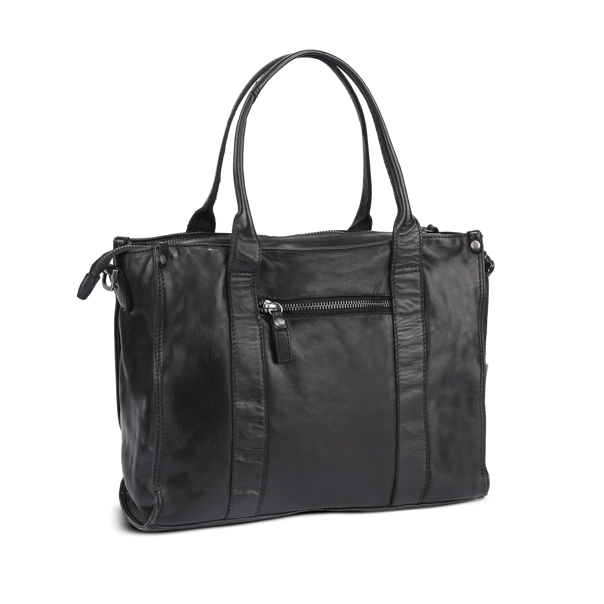 Vintage Look medium tote bag - Svart