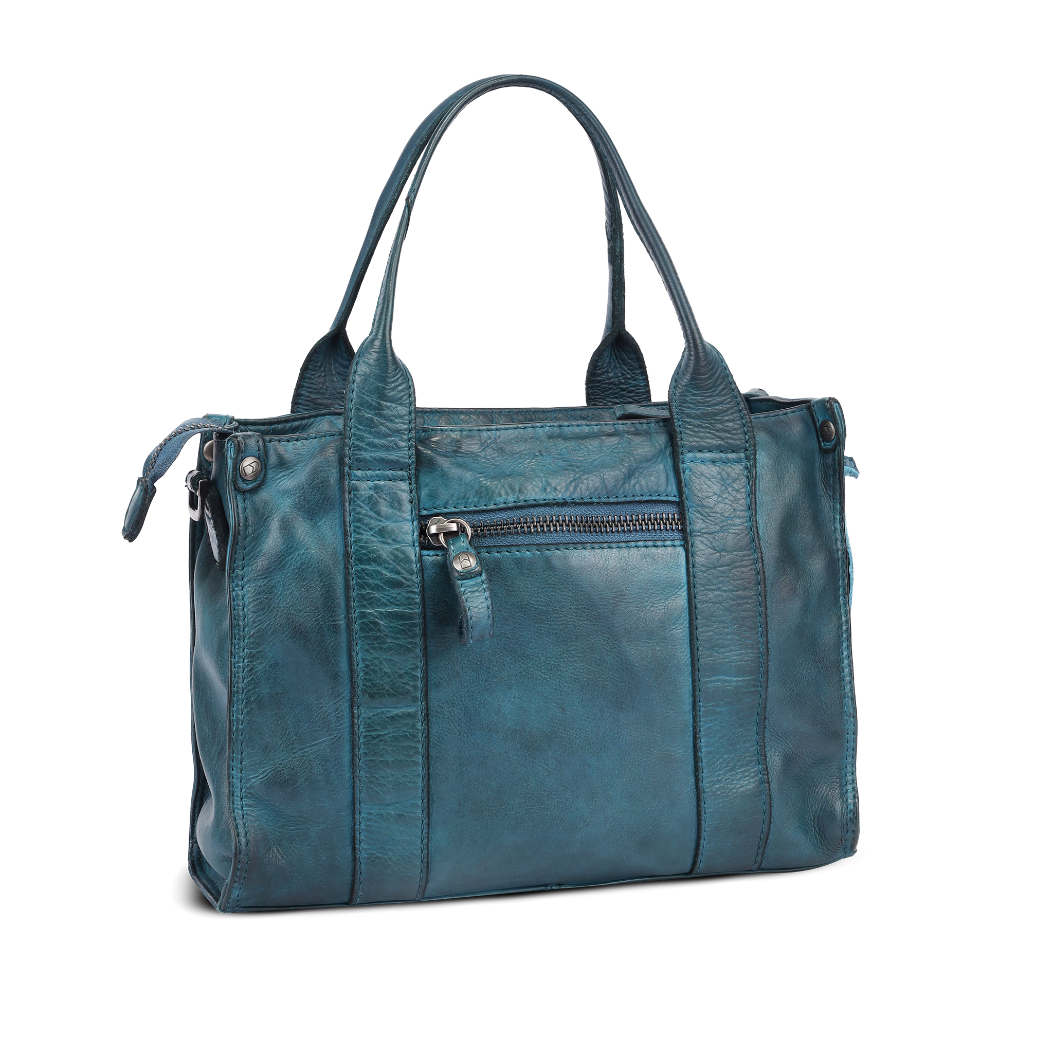 Vintage Look small tote bag - Petrol
