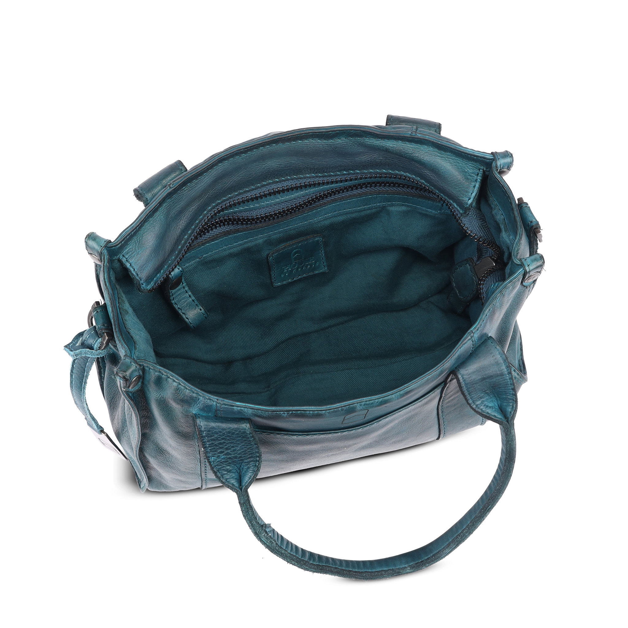 Vintage Look small tote bag - Petrol