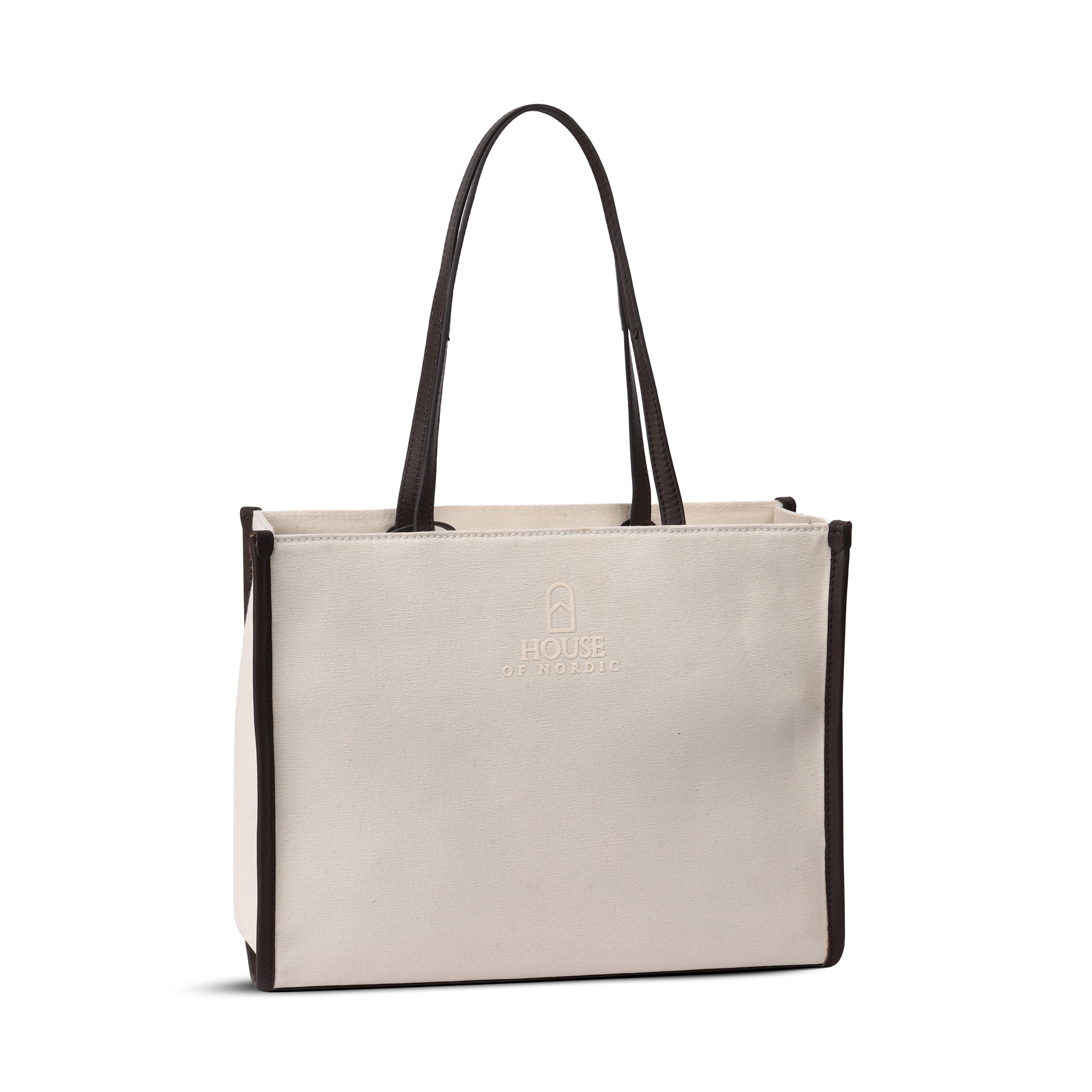 Summer Love medium tote bag - Beige/cognac