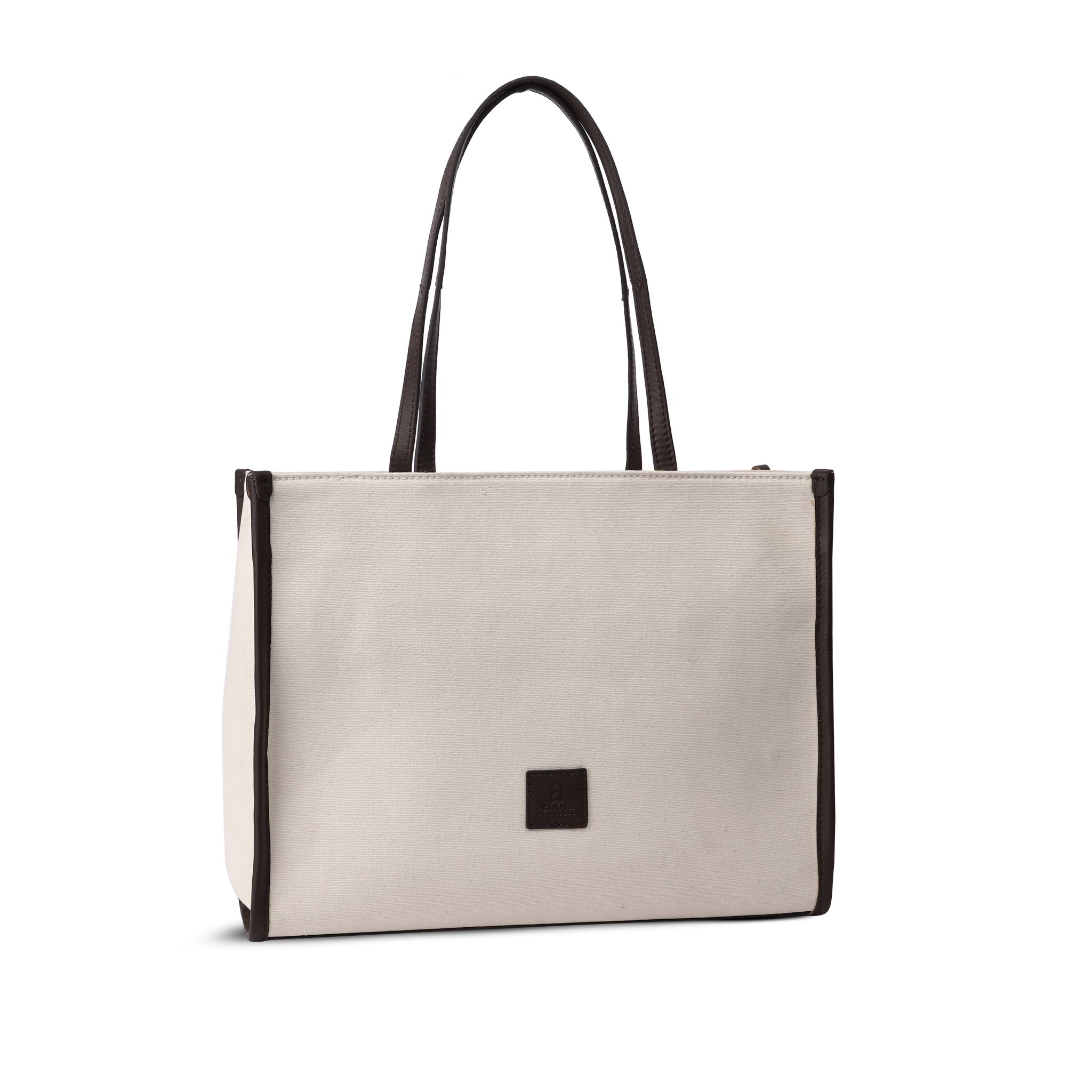 Summer Love medium tote bag - Beige/cognac