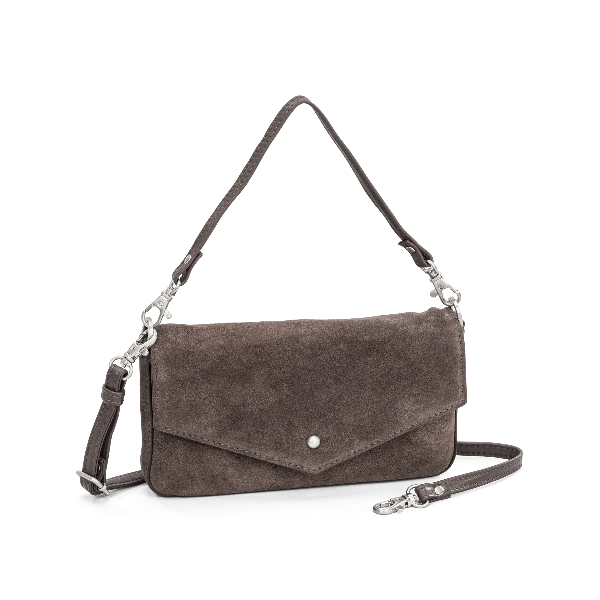 CHIC BOHO Skulderveske - Mørk brun