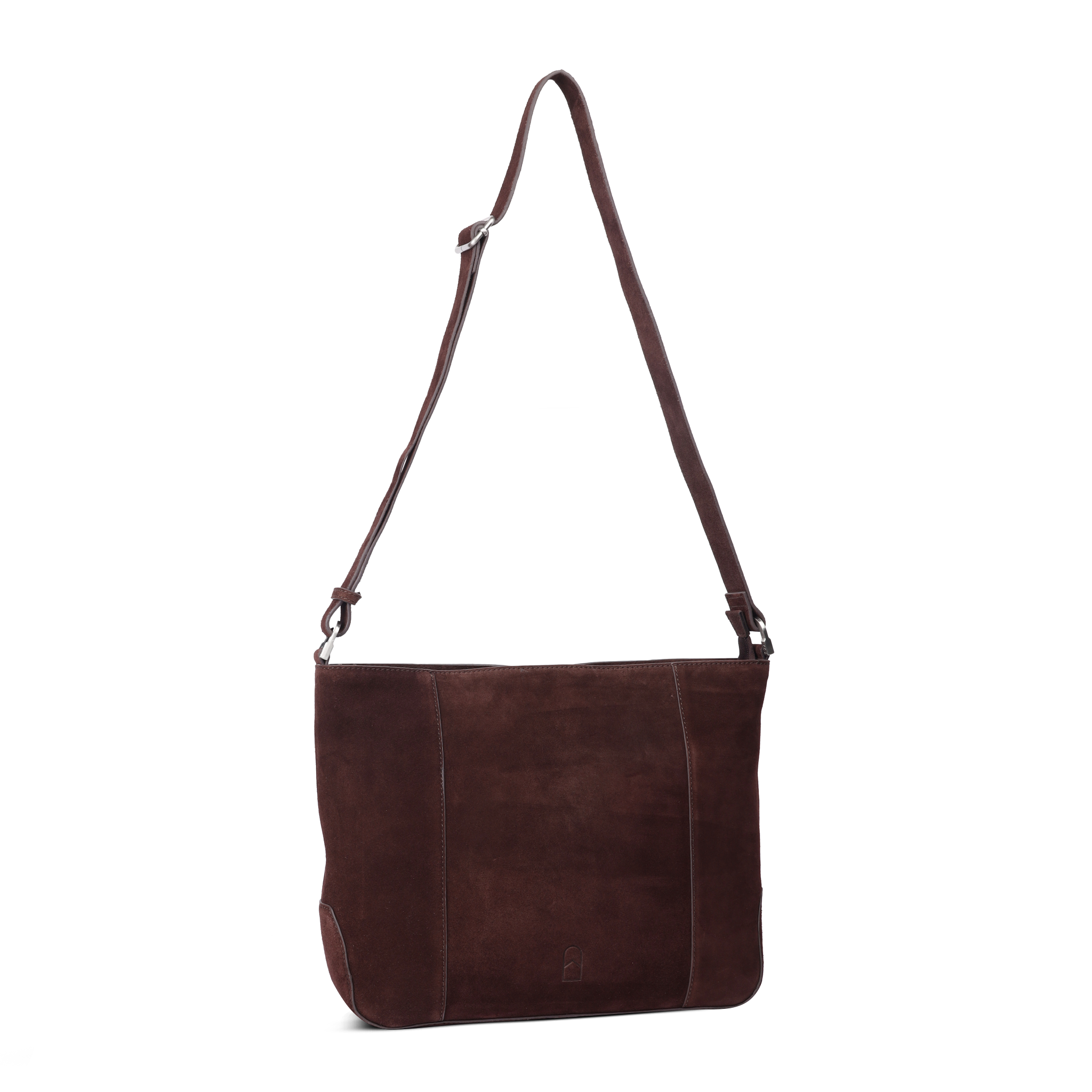 Boho chic stor crossbody veske - Mørk brun