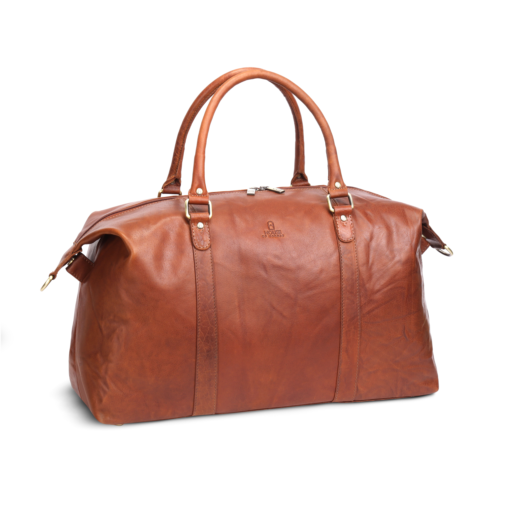 Oxford weekend bag, 25 L - Cognac